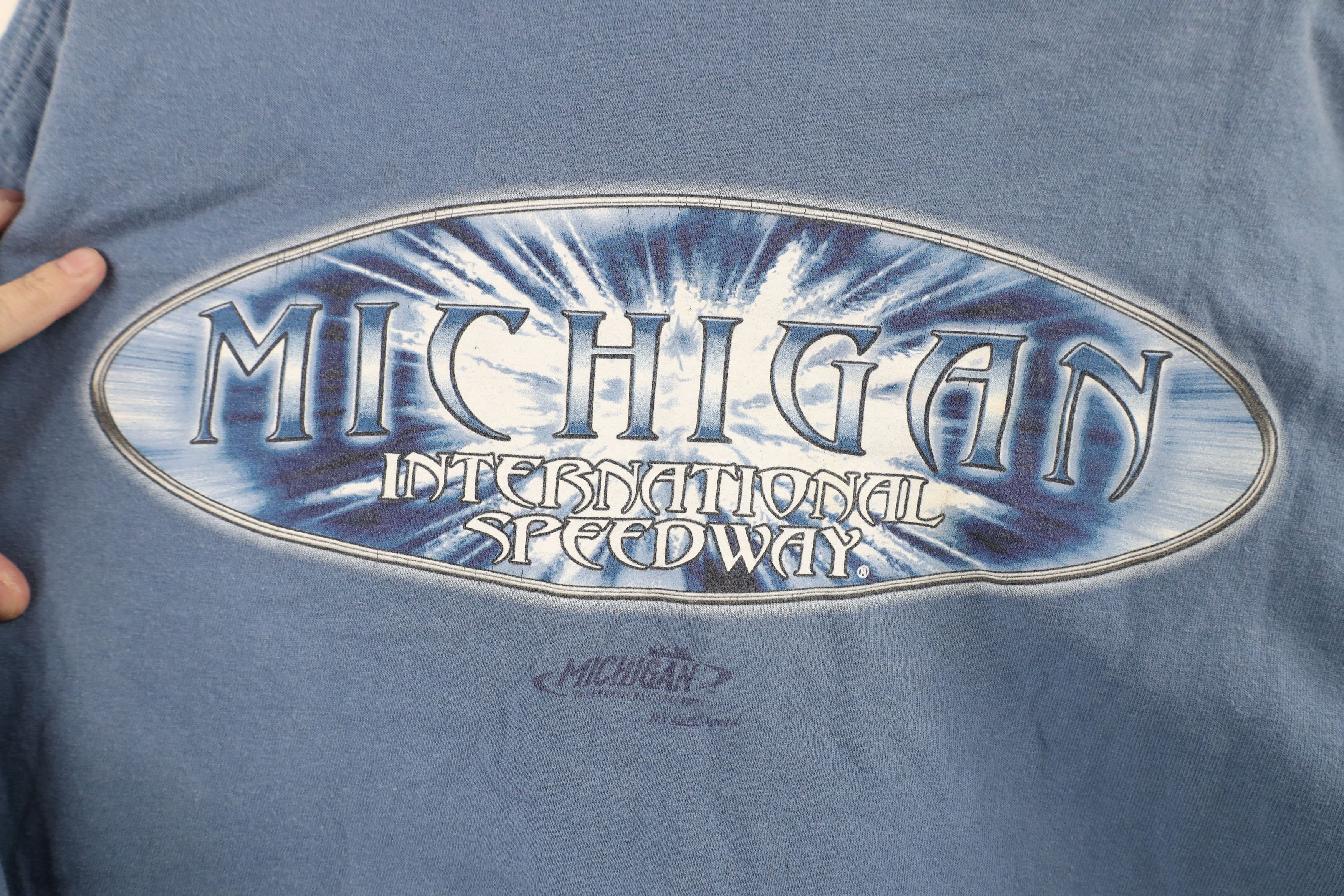 Vintage Vintage NASCAR MIS Michigan International Speedway T-Shirt Size US L / EU 52-54 / 3 - 9 Thumbnail