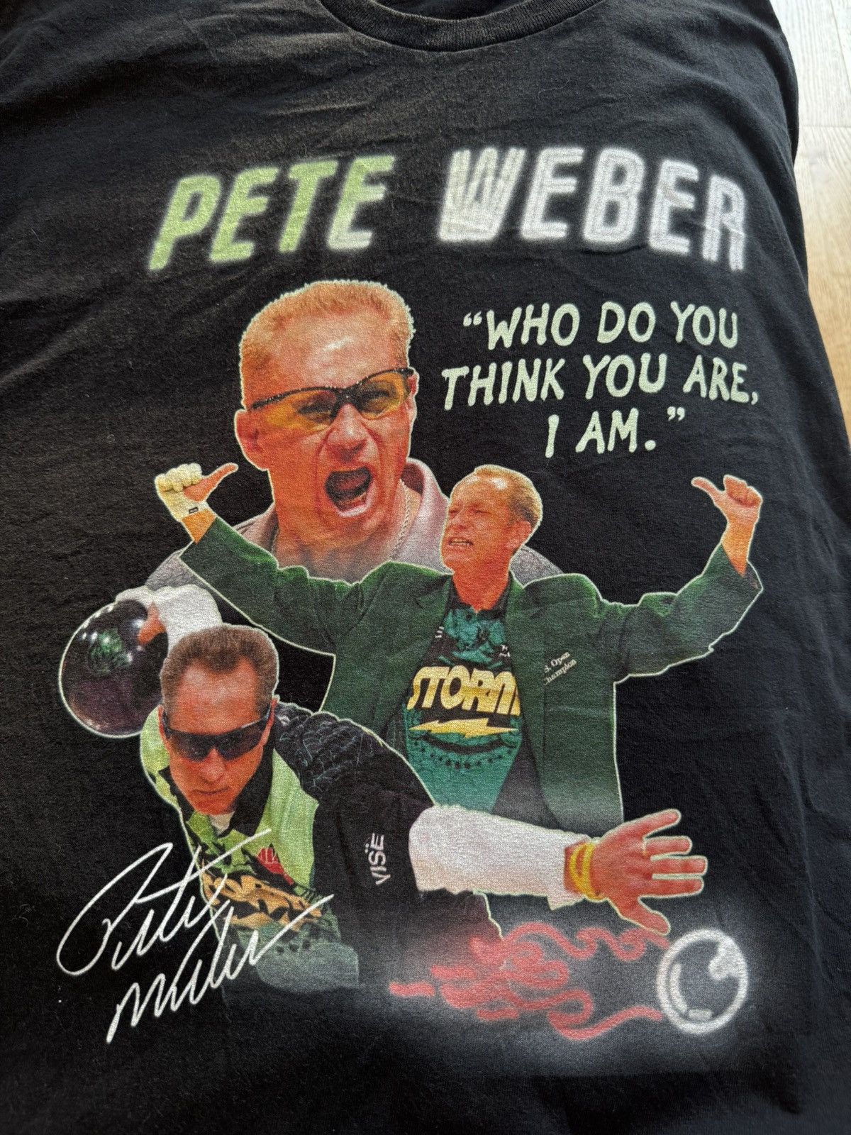 Vintage RARE PETE WEBER BOWLING CHAMP TEE SHIRT Size US M / EU 48-50 / 2 - 2 Thumbnail