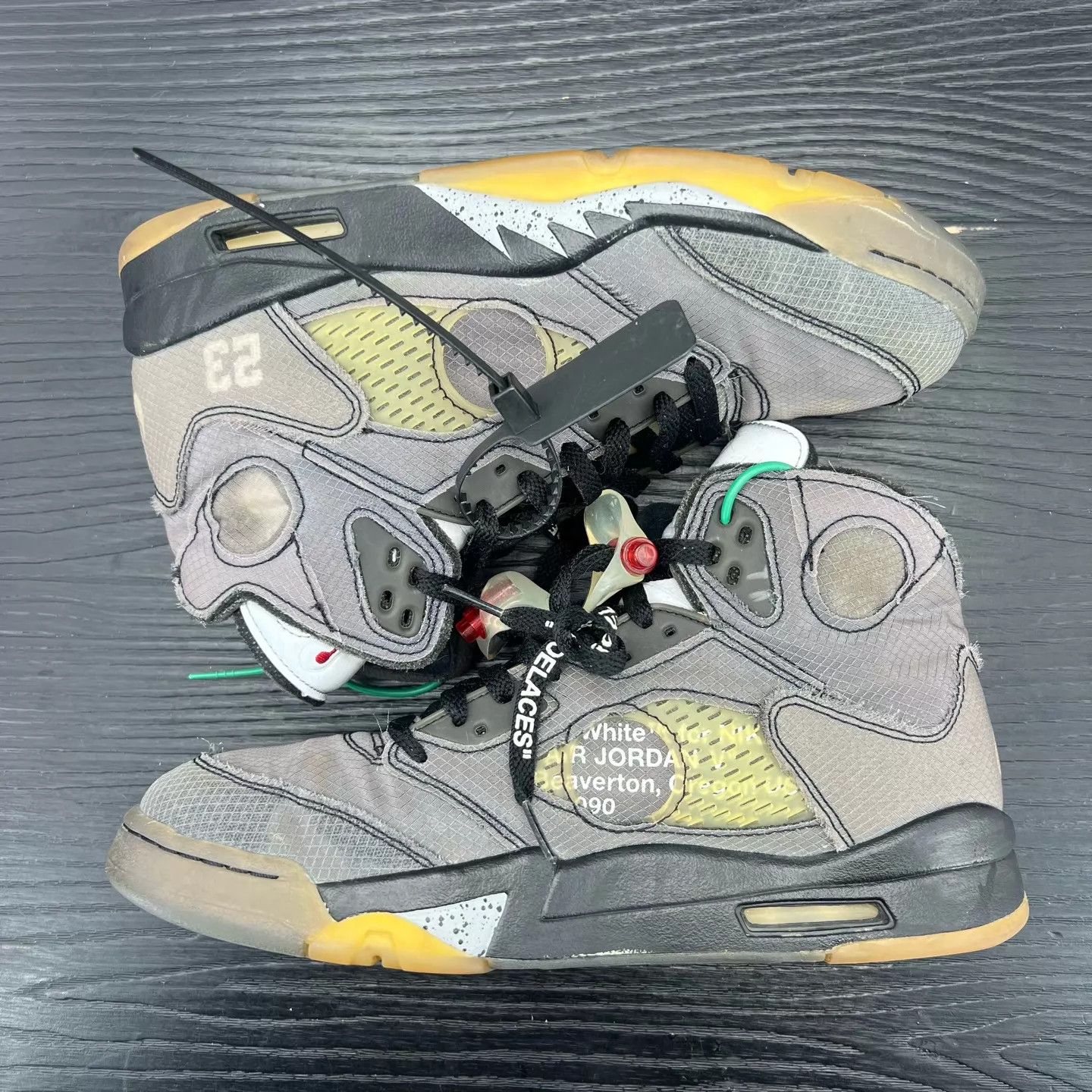 Off-White Off-White x AJ5 'Black Cicada Wing' 43 Near Mint With Box Size US 9.5 / EU 42-43 - 6 Thumbnail