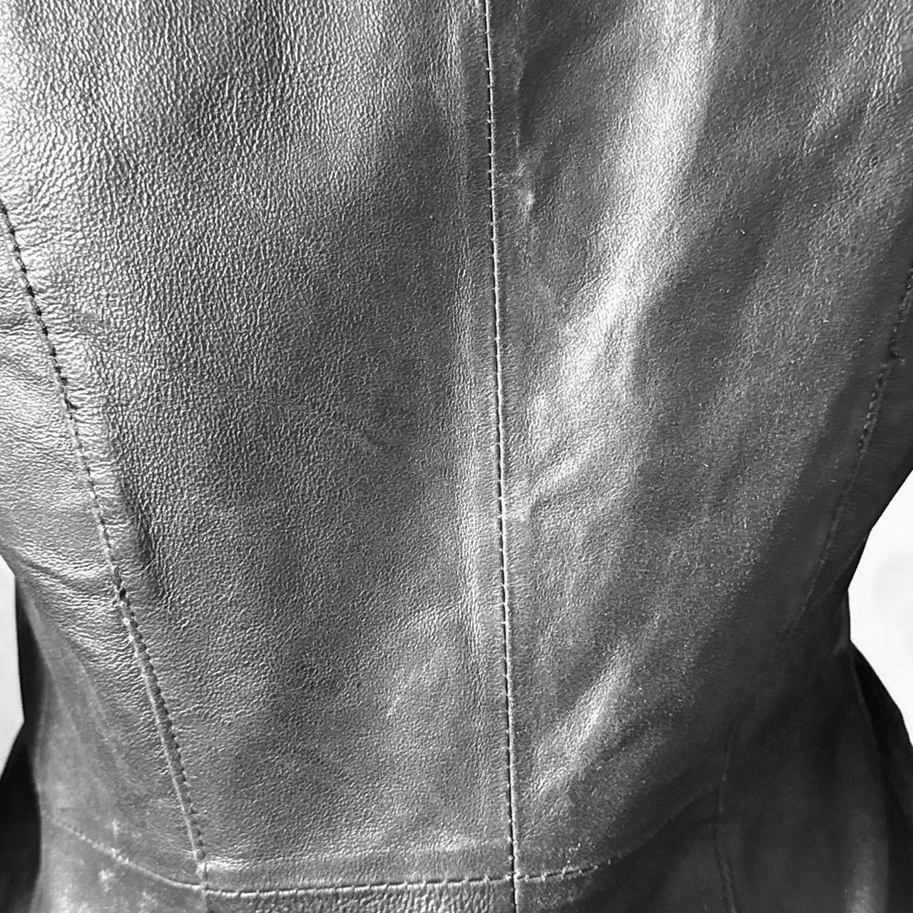 Vintage Iconic leather fitted jacket Size S / US 4 / IT 40 - 6 Thumbnail