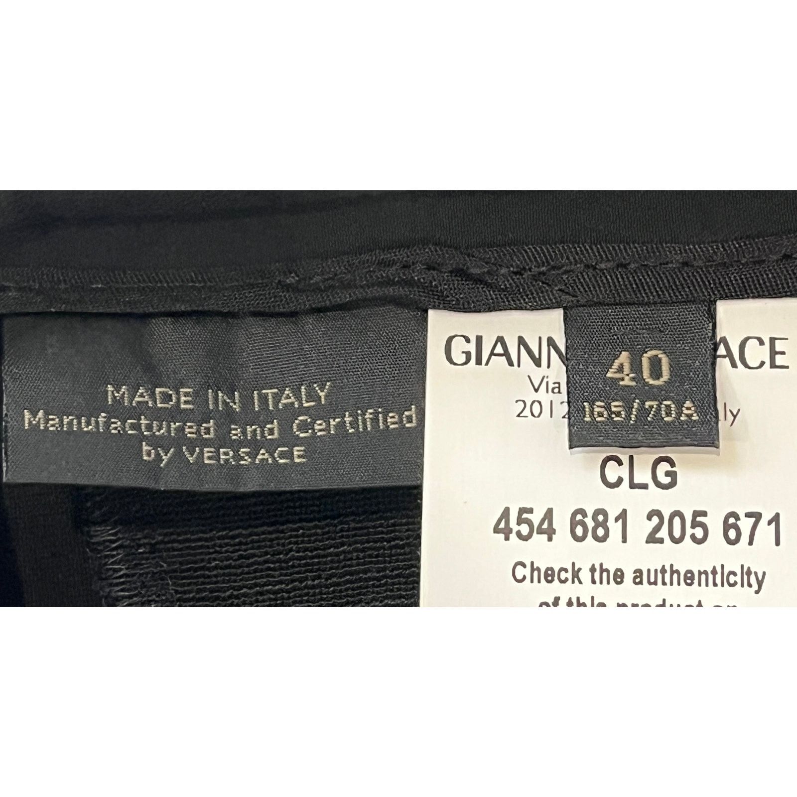 Versace *13-92 VERSACE Women's Stretch Pants Black Size IT40/US4 Size 27" / US 4 / IT 40 - 8 Thumbnail