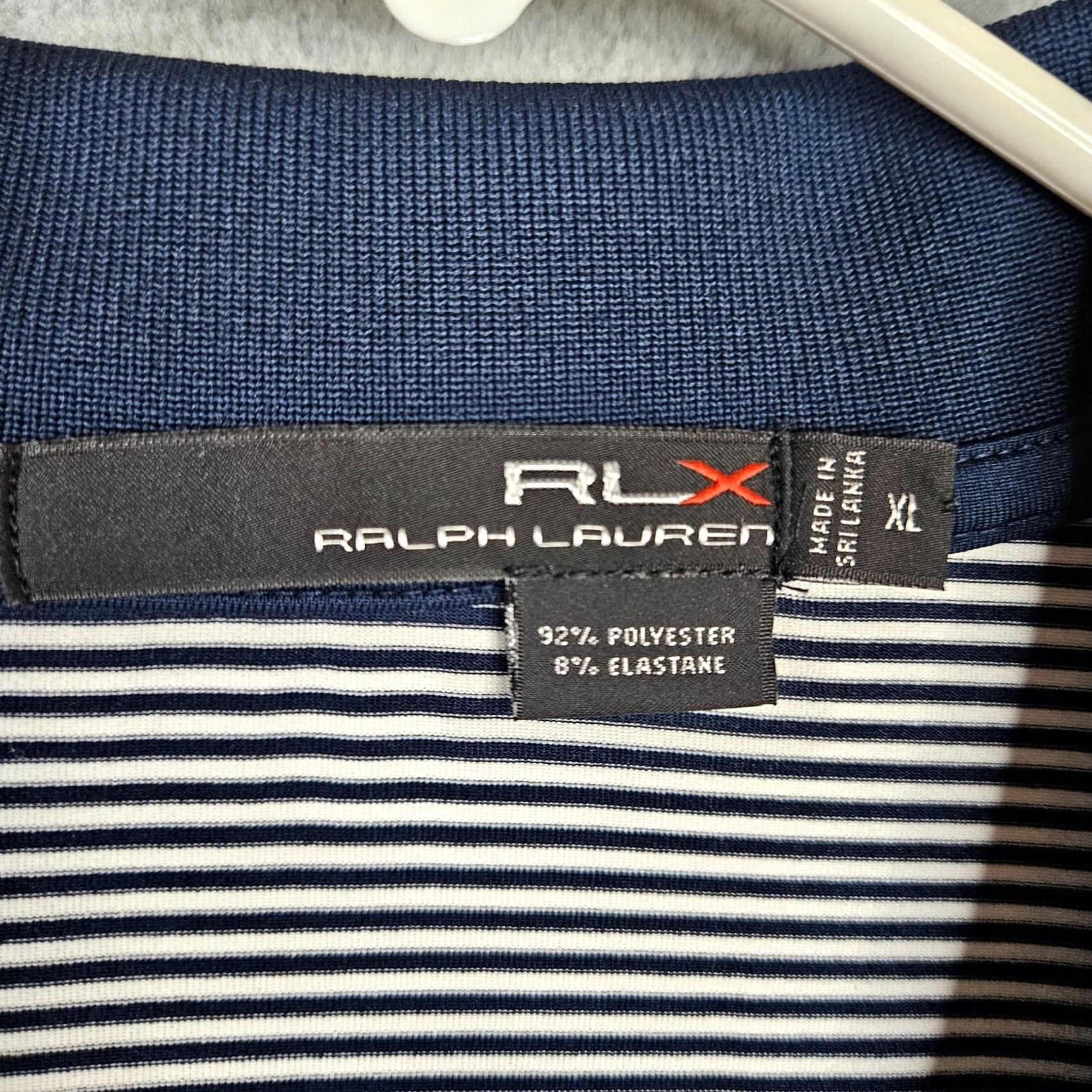 Ralph Lauren RLX Ralph Lauren Polo Shirt Striped Navy White XL Men's Shirts Polo Shirt Button Crew Neck Casual Short Sleeve Size US XL / EU 56 / 4 - 8 Thumbnail