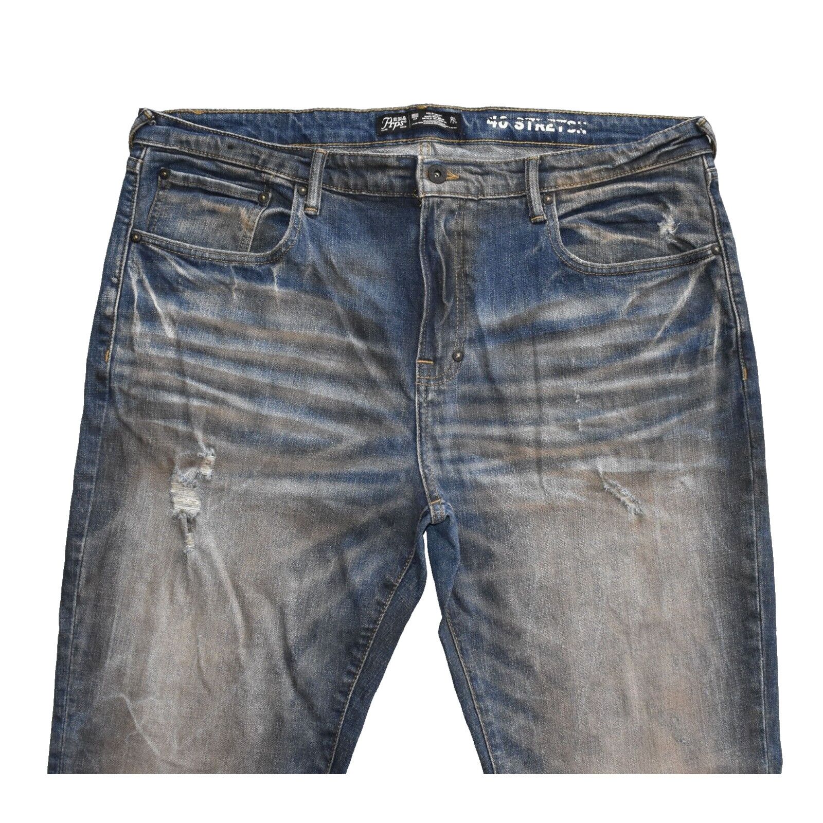Prps PRPS Bruised Never Broken Windsor Tapered Skinny Jeans Sz 40 Size US 40 / EU 56 - 2 Thumbnail