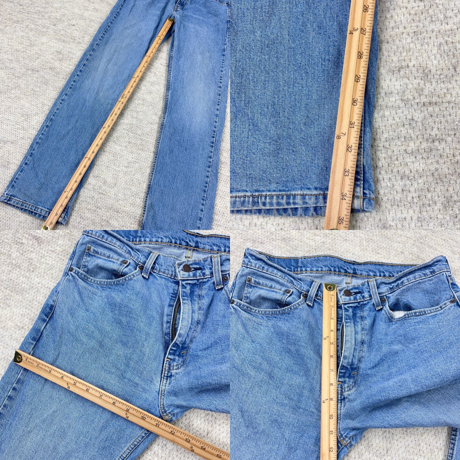 Levi's Levi's 505 Jeans Men 34x36 Straight Regular Blue Denim Pants - Levi's 500 Series Modern Classic Size US 34 / EU 50 - 9 Thumbnail