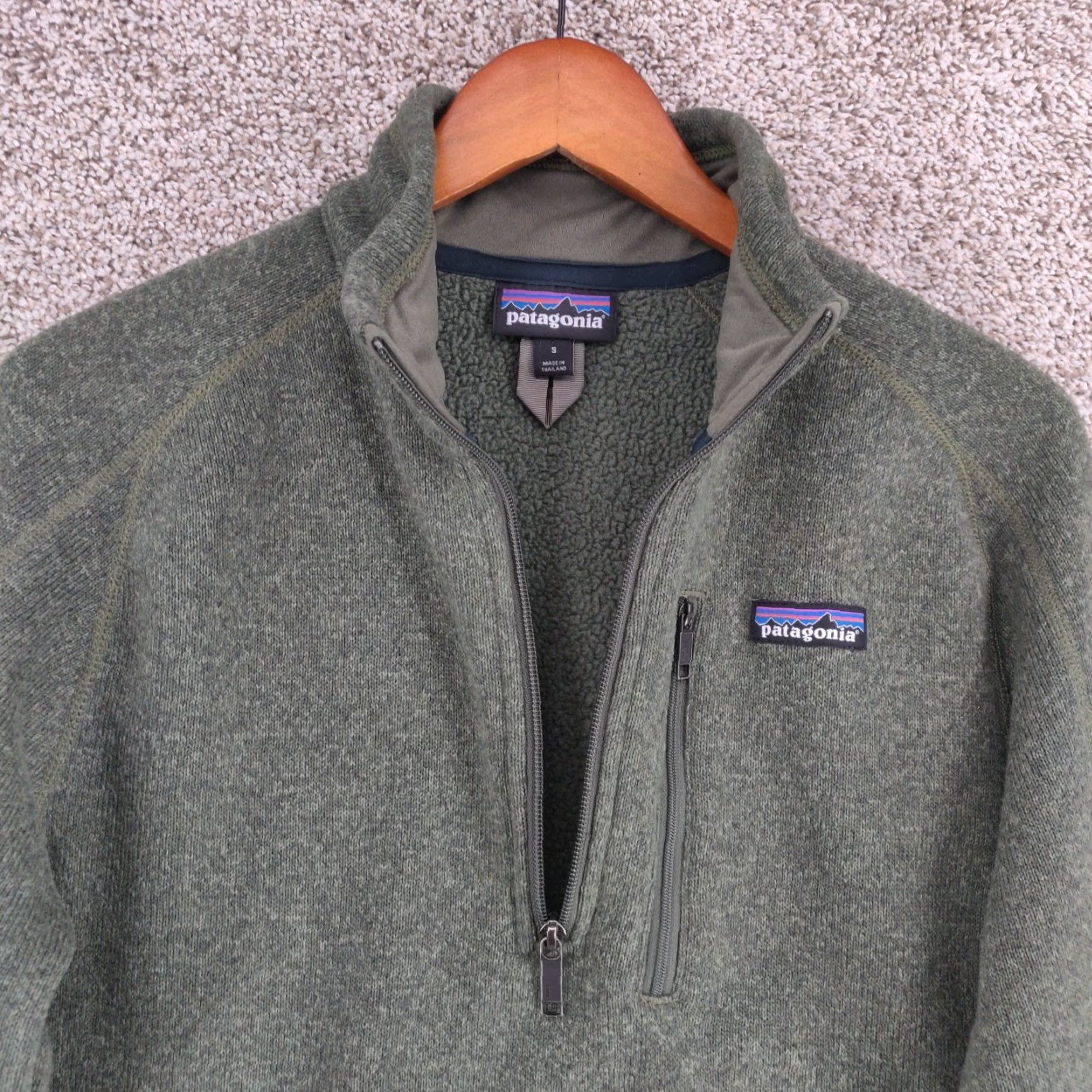 Patagonia Patagonia Better Sweater Jacket Mens Small Green 1/4 Zip Hiking Outdoor Zip Pockets Size US S / EU 44-46 / 1 - 3 Thumbnail
