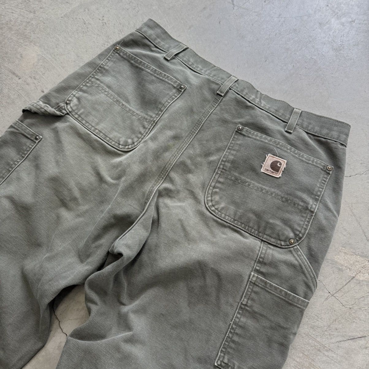 Carhartt Vintage 90s Carhartt B136 MOS Double Knee Work Pants Size US 36 / EU 52 - 6 Thumbnail