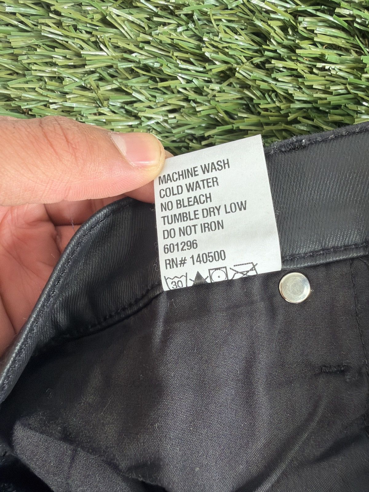 Rta RtA Coated Denim – Cross Detail (Size 38) Size US 38 / EU 54 - 8 Thumbnail