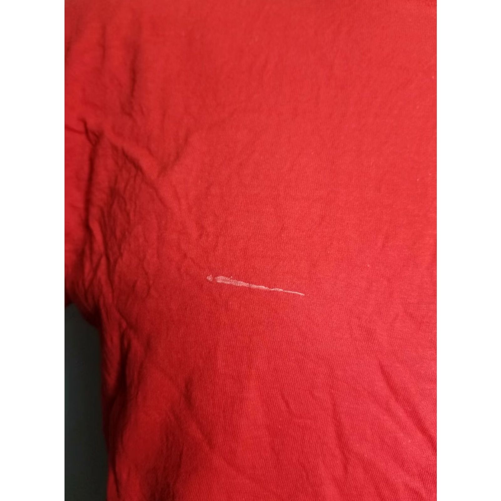 Fruit Of The Loom VINTAGE Fruit of the Loom T-Shirt Pocket Red Mens L Crew Neck 90s Distressed USA Short Sleeve Size US L / EU 52-54 / 3 - 5 Thumbnail