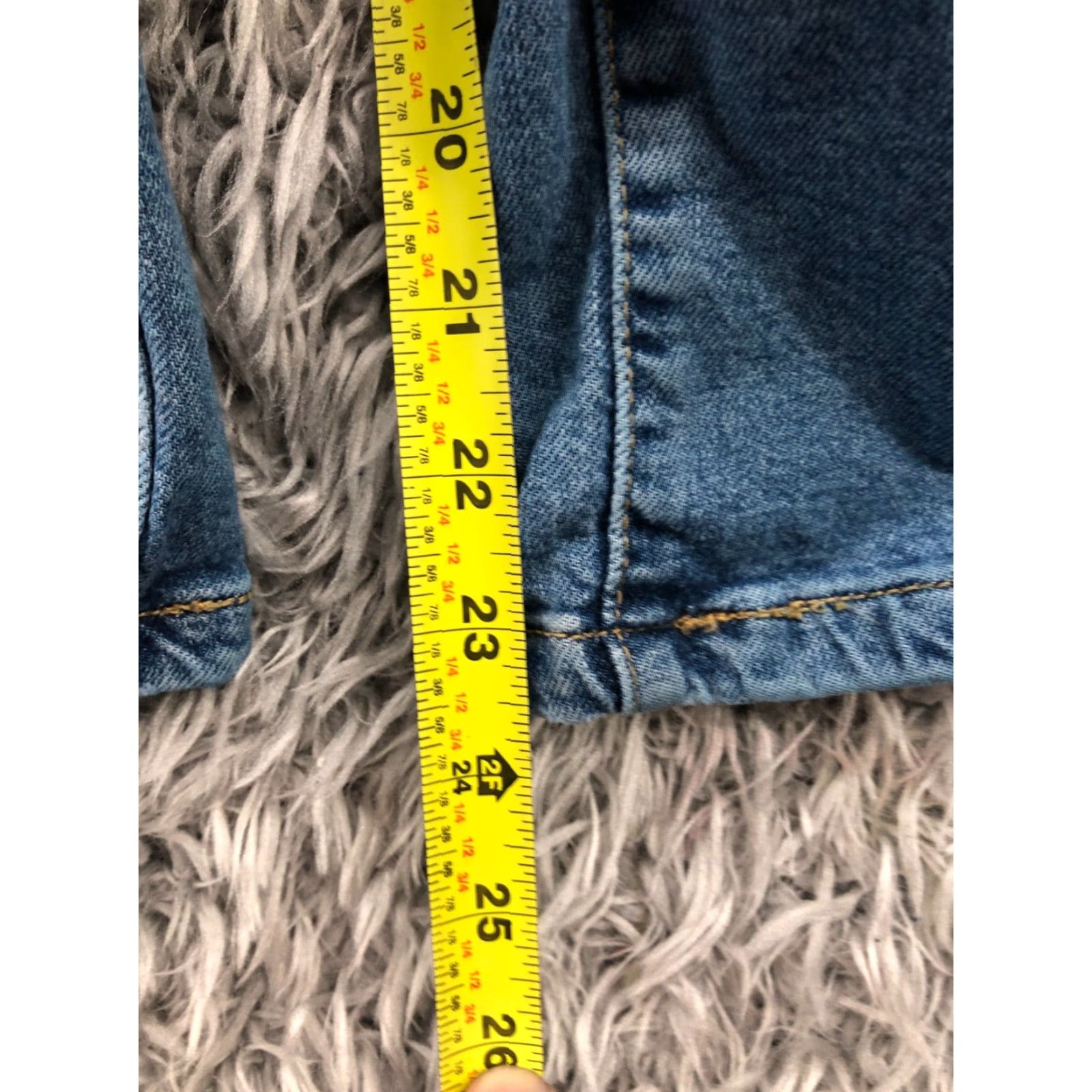 Levi's VINTAGE Levis Mile High Cropped Wide Leg Jeans Womens Medium Wash Blue 25 Regular Jeans Size 42" / US 20 - 3 Thumbnail