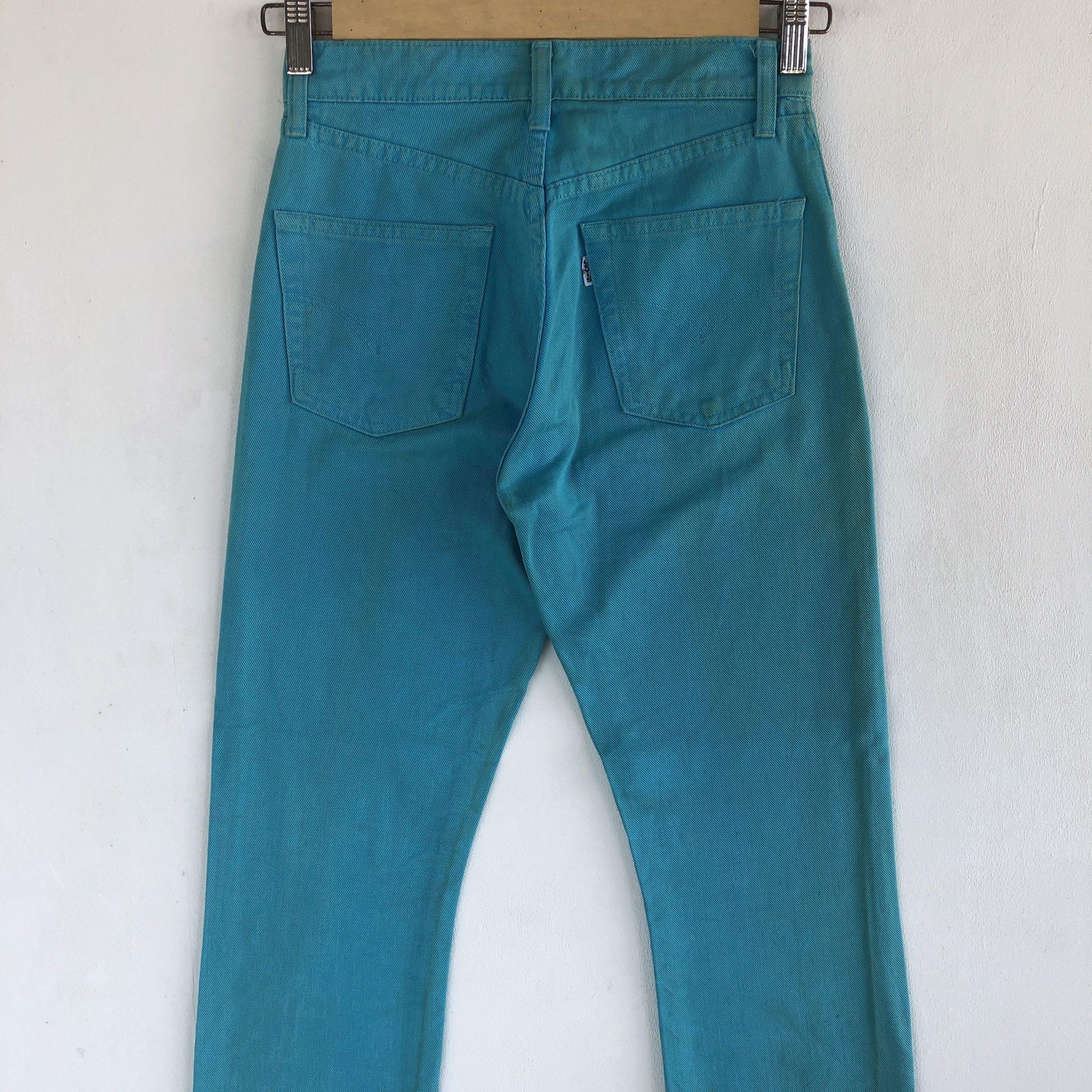 Levi's Vintage Levis 554 Jeans Turquoise Levi's 554 Denim Pants Size 24" / US 00 / IT 34 - 4 Thumbnail