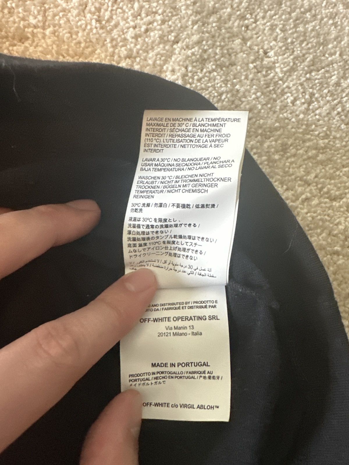 Off-White Off-White Virgil Alboh Spring-Summer 2019 Black Long Sleeve Size US M / EU 48-50 / 2 - 6 Thumbnail