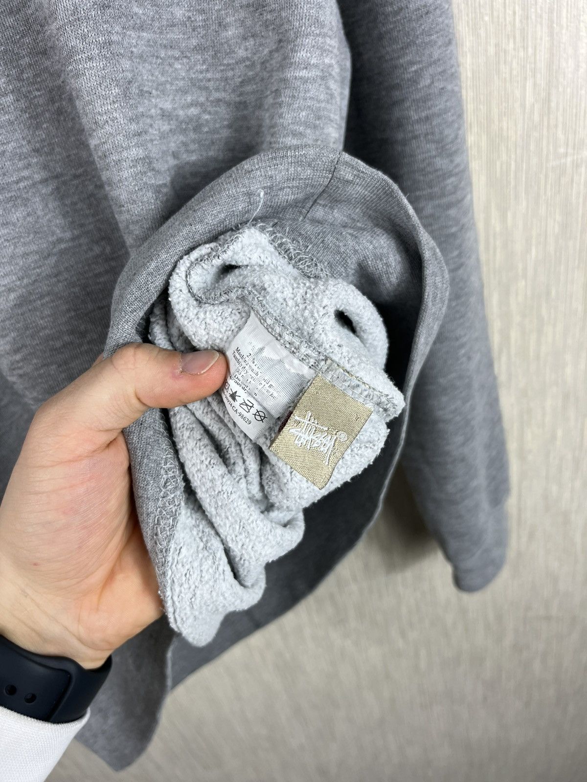 Stussy × Vintage Vintage Stussy 90s sweatshirt basic crewneck copyright retro Size US S / EU 44-46 / 1 - 17 Thumbnail