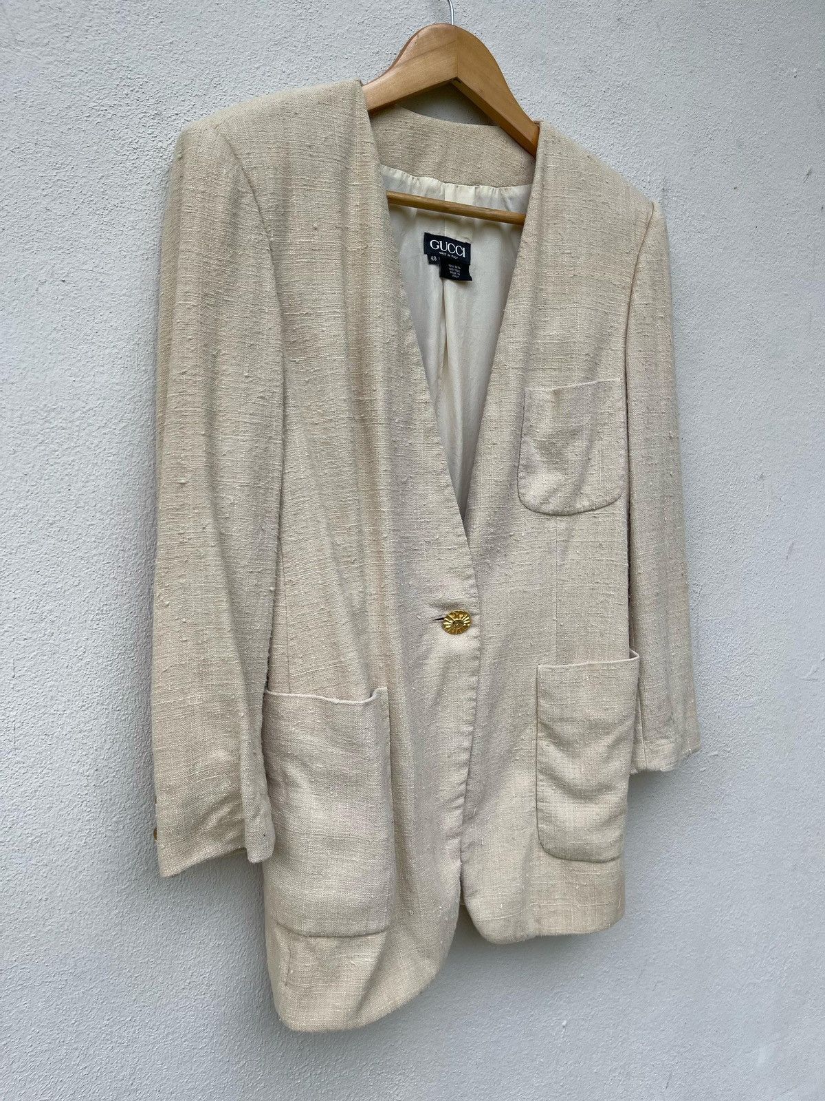 Gucci × Vintage Vintage Gucci Silk Coat Jacket Size S / US 4 / IT 40 - 2 Thumbnail