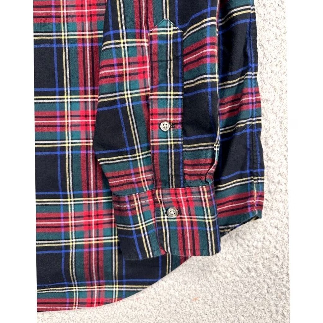 Polo Ralph Lauren Polo Ralph Lauren Flannel Shirt Mens Medium Black Multi Plaid Button Up Size US M / EU 48-50 / 2 - 6 Thumbnail