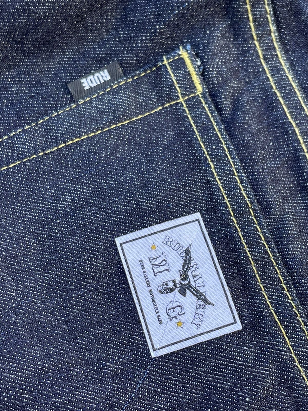 RUDE GALLERY 🔥 RUDE GALLERY JAPAN FLARE DENIM ZIPPER PANTS Size US 33 - 9 Thumbnail