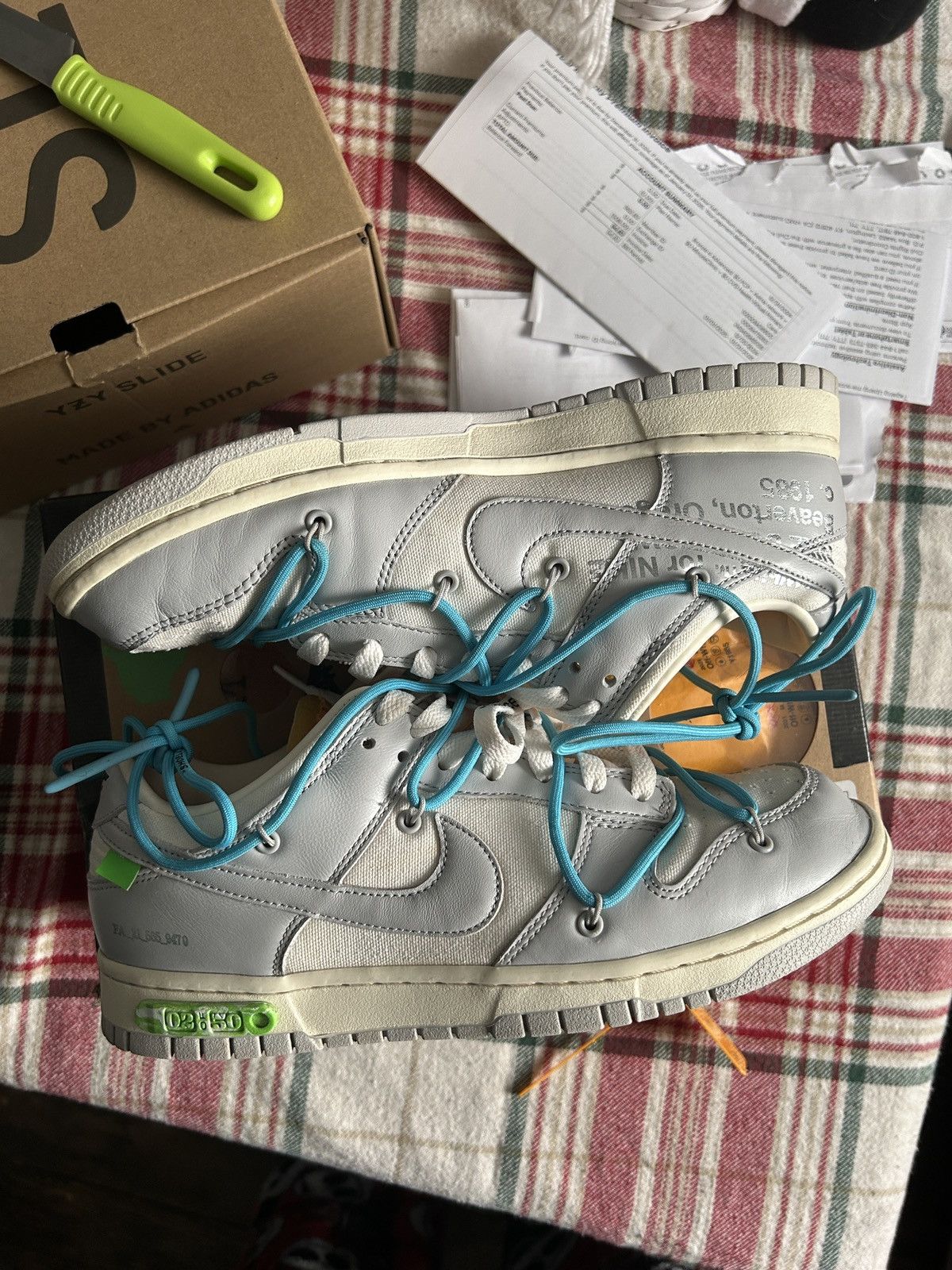 Nike × Off-White Nike dunk low off white lot 02 Size US 9 / EU 42 - 1 Thumbnail
