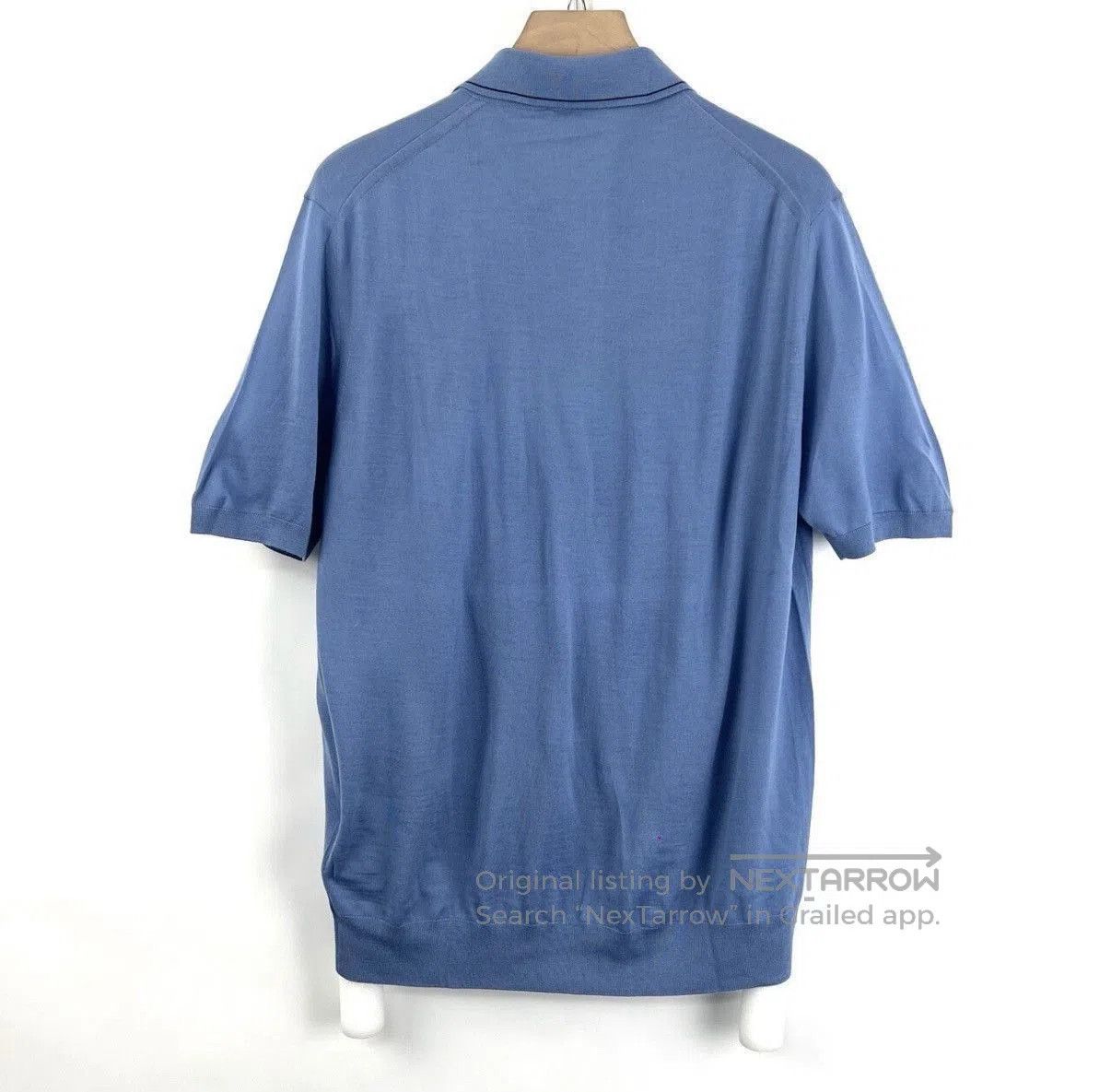 Prada Blue Short-Sleeve Polo Shirt. Size US L / EU 52-54 / 3 - 2 Thumbnail