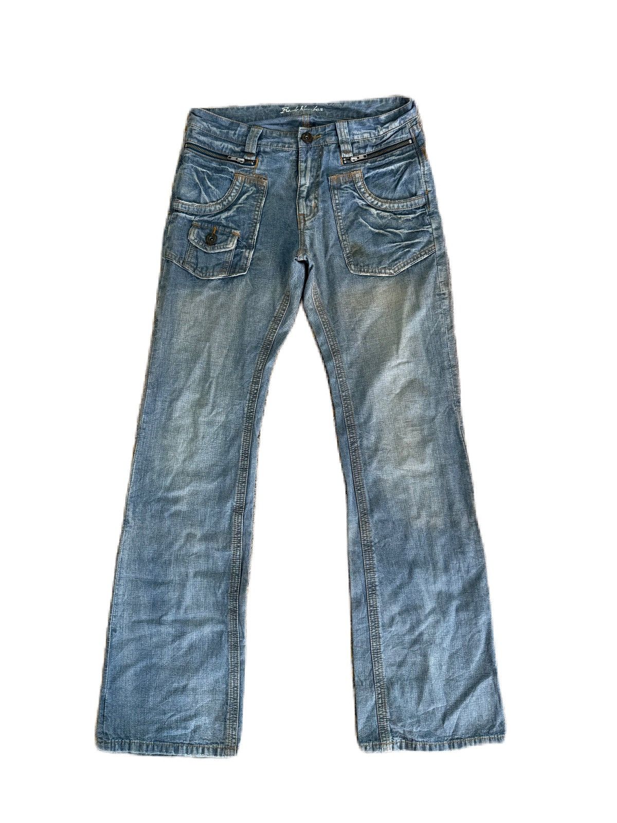 If Six Was Nine BUSH PANTS DESIGN FLARE TYPE DISTRESS STYLE BY BACK NUMBER Size US 32 / EU 48 - 1 Thumbnail