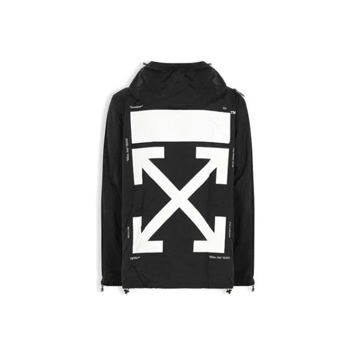 Off-White Off-White Logo Print Hooded Jacket for Men 0079 Size US M / EU 48-50 / 2 - 1 Thumbnail