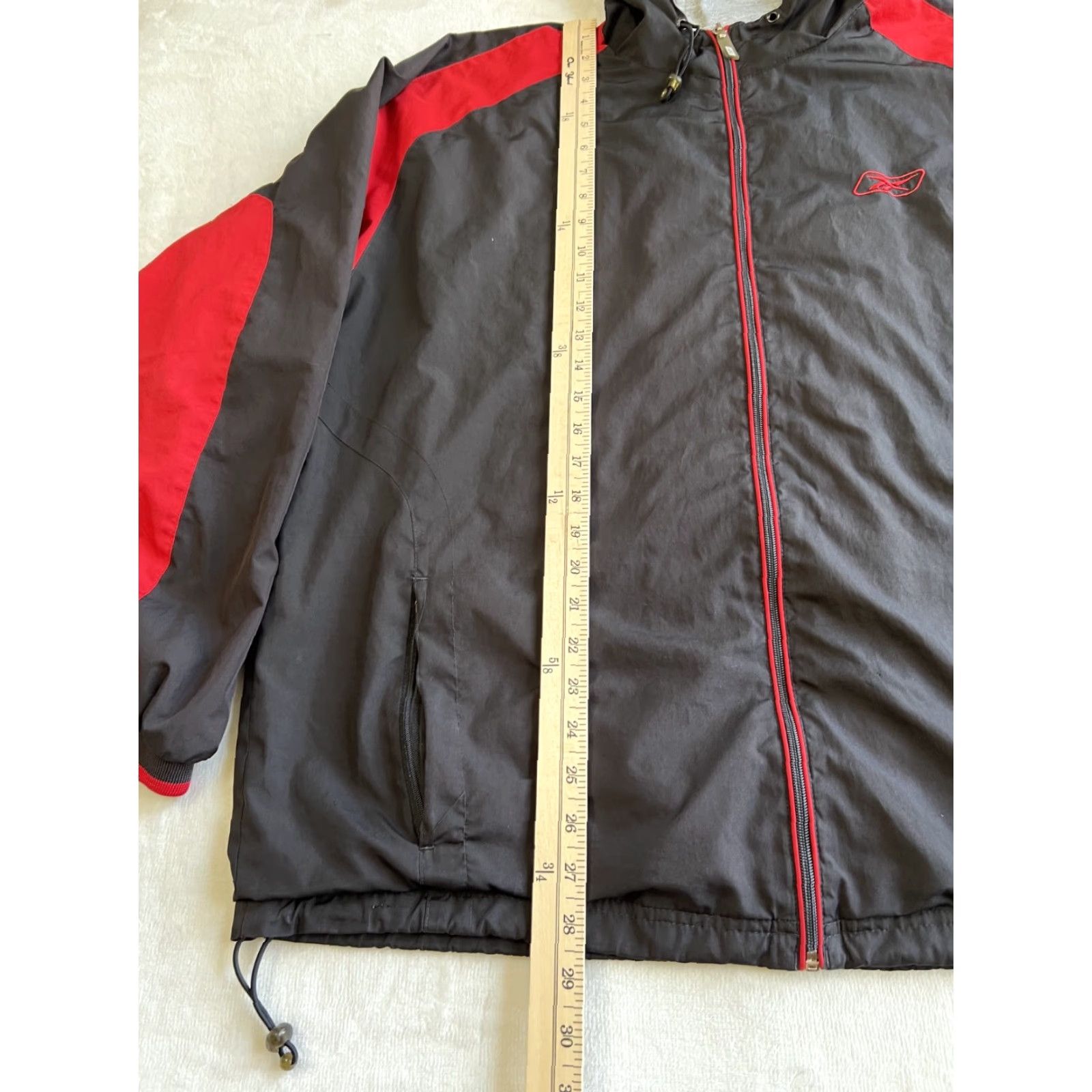 Reebok VINTAGE Reebok Windbreaker Jacket XL Men Black 90s Logo Zip Spring Fall Winter Nylon Softshell Size US XL / EU 56 / 4 - 4 Thumbnail