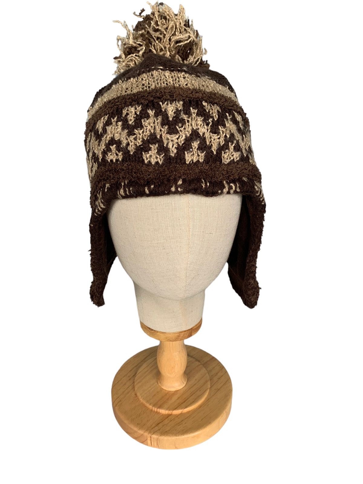 14th Addiction × Japanese Brand HIPPIES STYLE Grace Hats Earflap Knitted Beanie Hats Size ONE SIZE - 8 Thumbnail