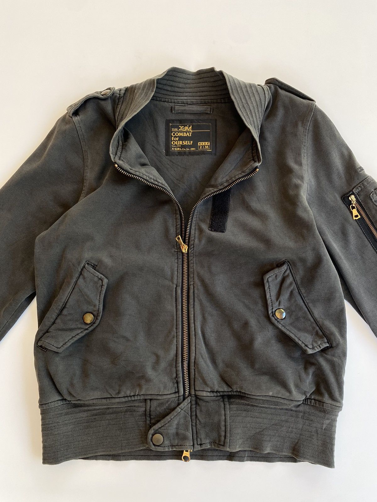 Japanese Brand Vintage Bomber X Girl Jacket Size US M / EU 48-50 / 2 - 3 Thumbnail