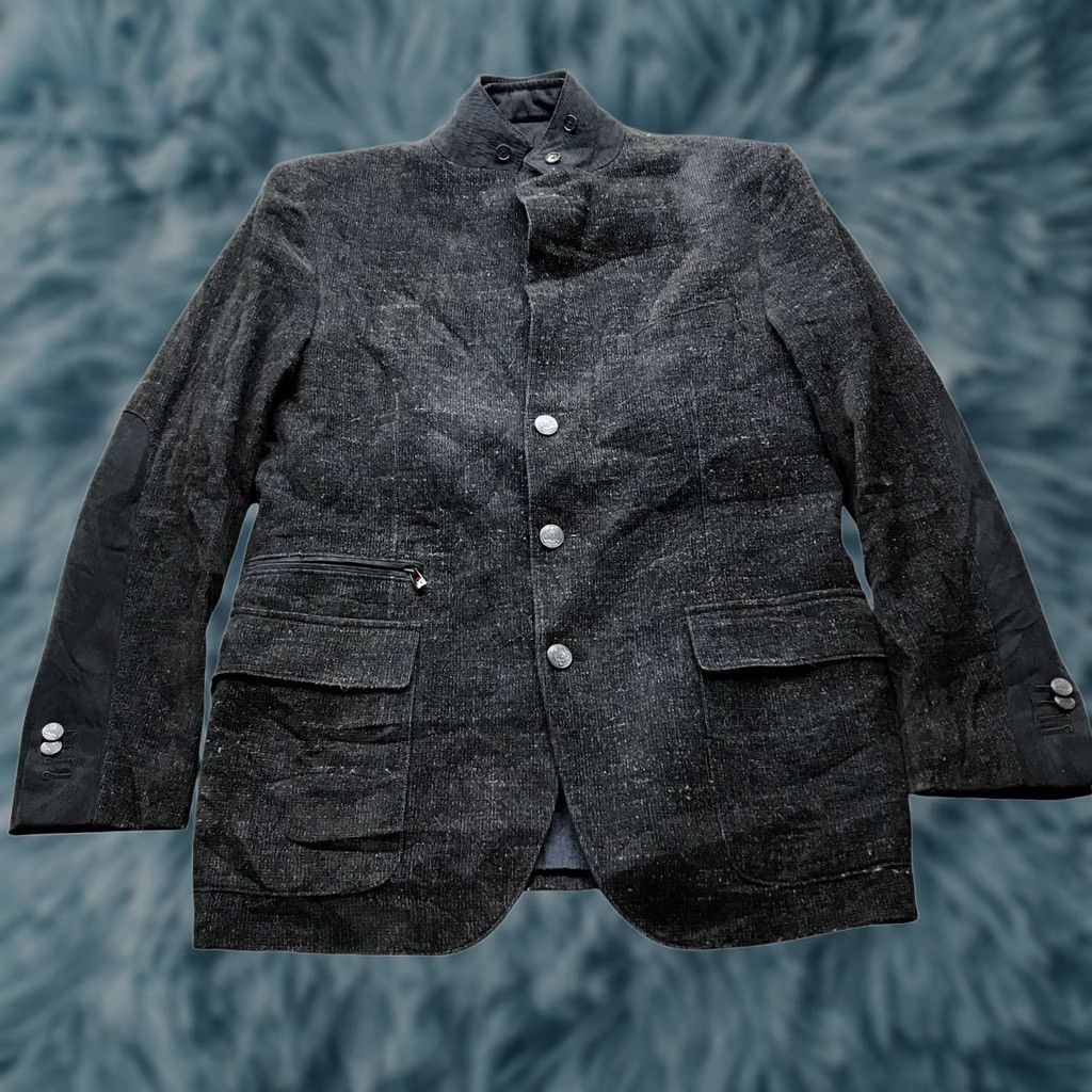 Corneliani Corneliani Blazer Coat Jacket Lined Wool Navy XL Long Sleeve Button Pockets Men Blazer Coat 52 Size US XL / EU 56 / 4 - 1 Thumbnail