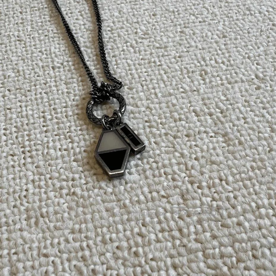 Bottega Veneta Bottega Veneta Multi Pandent Silver Necklace. Size ONE SIZE - 2 Thumbnail