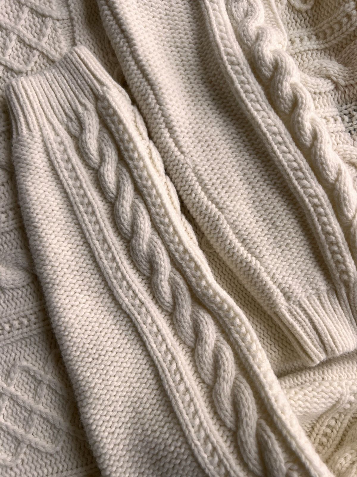 C.P. Company L C.P. Company Cable Knit Sweater Off White pullover jumper Size US L / EU 52-54 / 3 - 20 Thumbnail