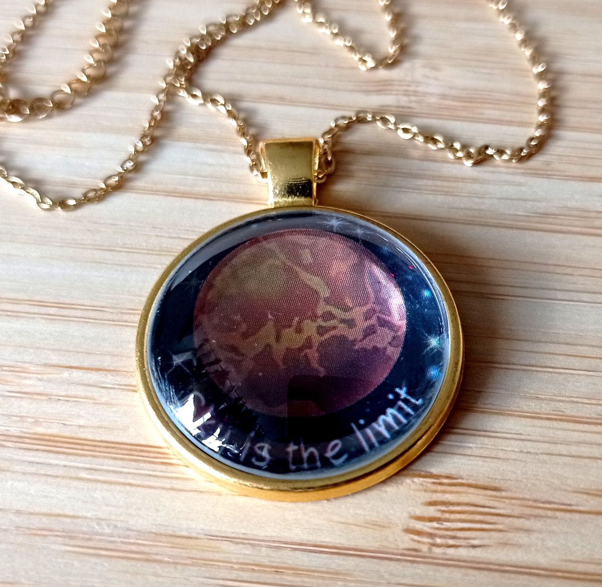 Hysteric Glamour × Japanese Brand × Vintage Punk Tiny Planet Venus Stainless Steel Gold Necklace Unique Size ONE SIZE - 6 Thumbnail