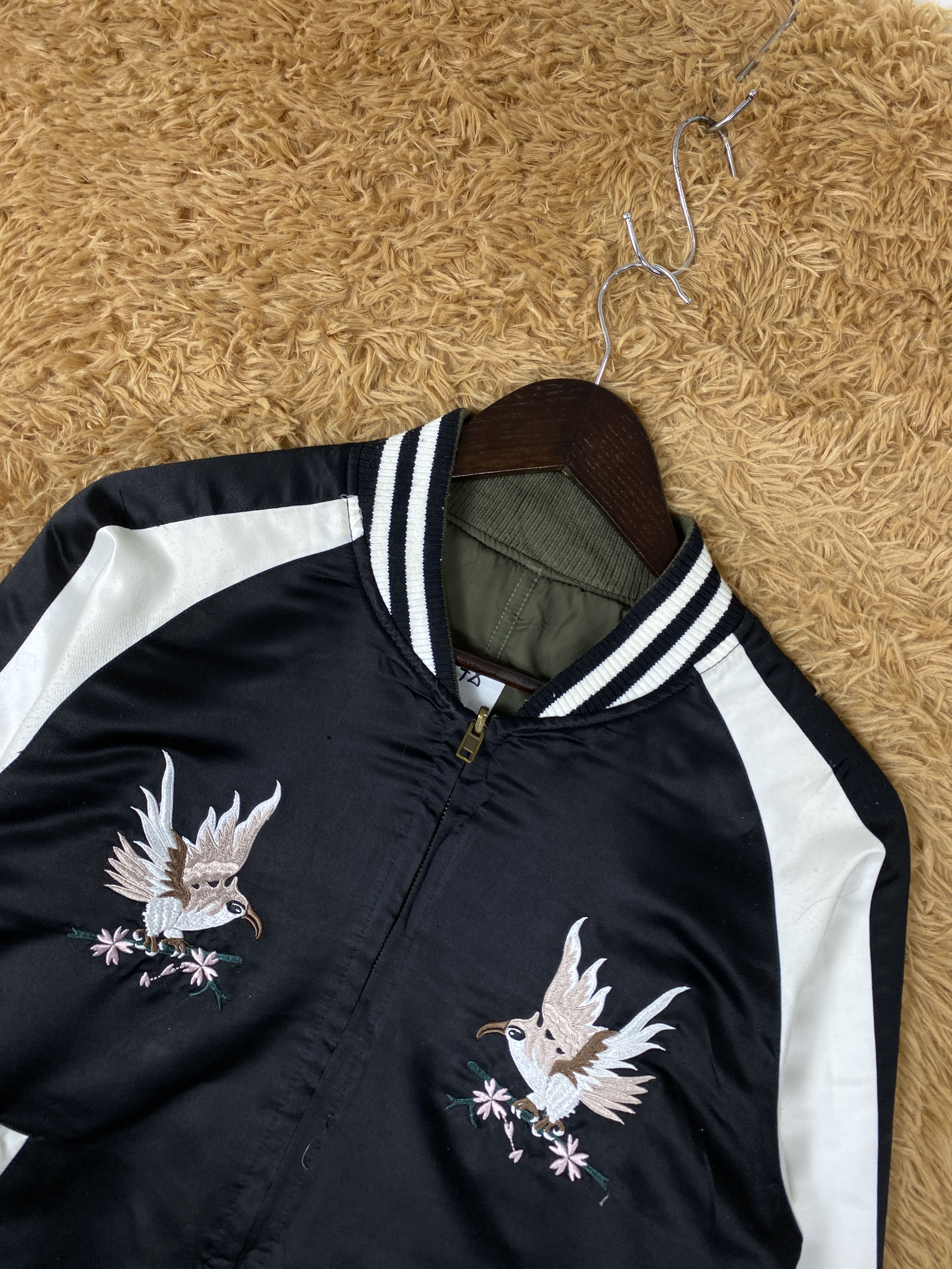 Japanese Brand Vintage Sukajan Reversible Bombers Jacket J1978 Size US S / EU 44-46 / 1 - 2 Thumbnail
