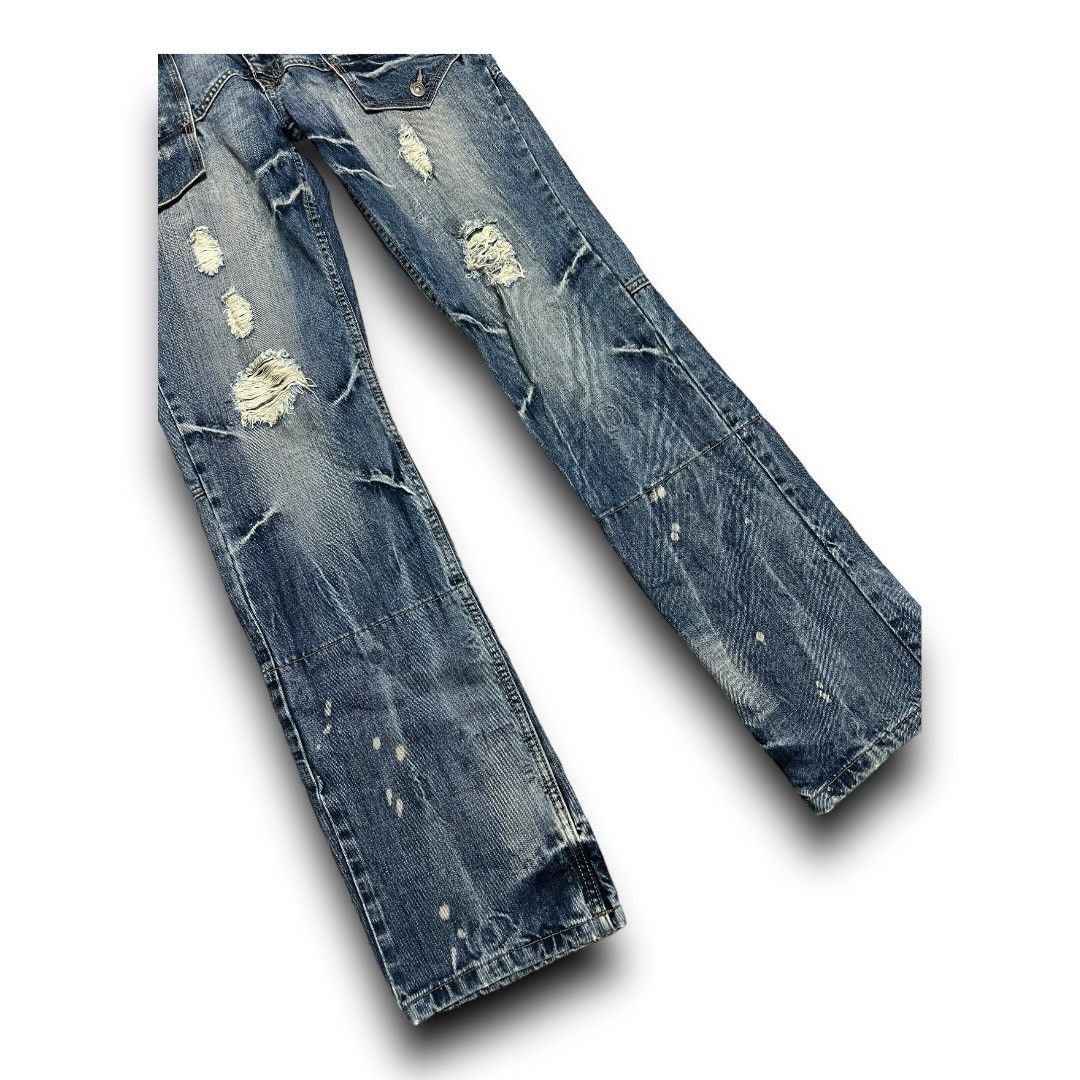 Japanese Brand × PPFM PPFM DISTRESSED DENIM JAPANESE BRAND JEANS Size US 33 - 6 Thumbnail