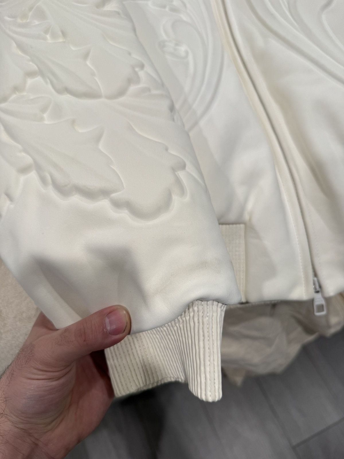 Louis Vuitton Louis Vuitton Leather Ornament Monogram Debossed Jacket Size US M / EU 48-50 / 2 - 16 Thumbnail