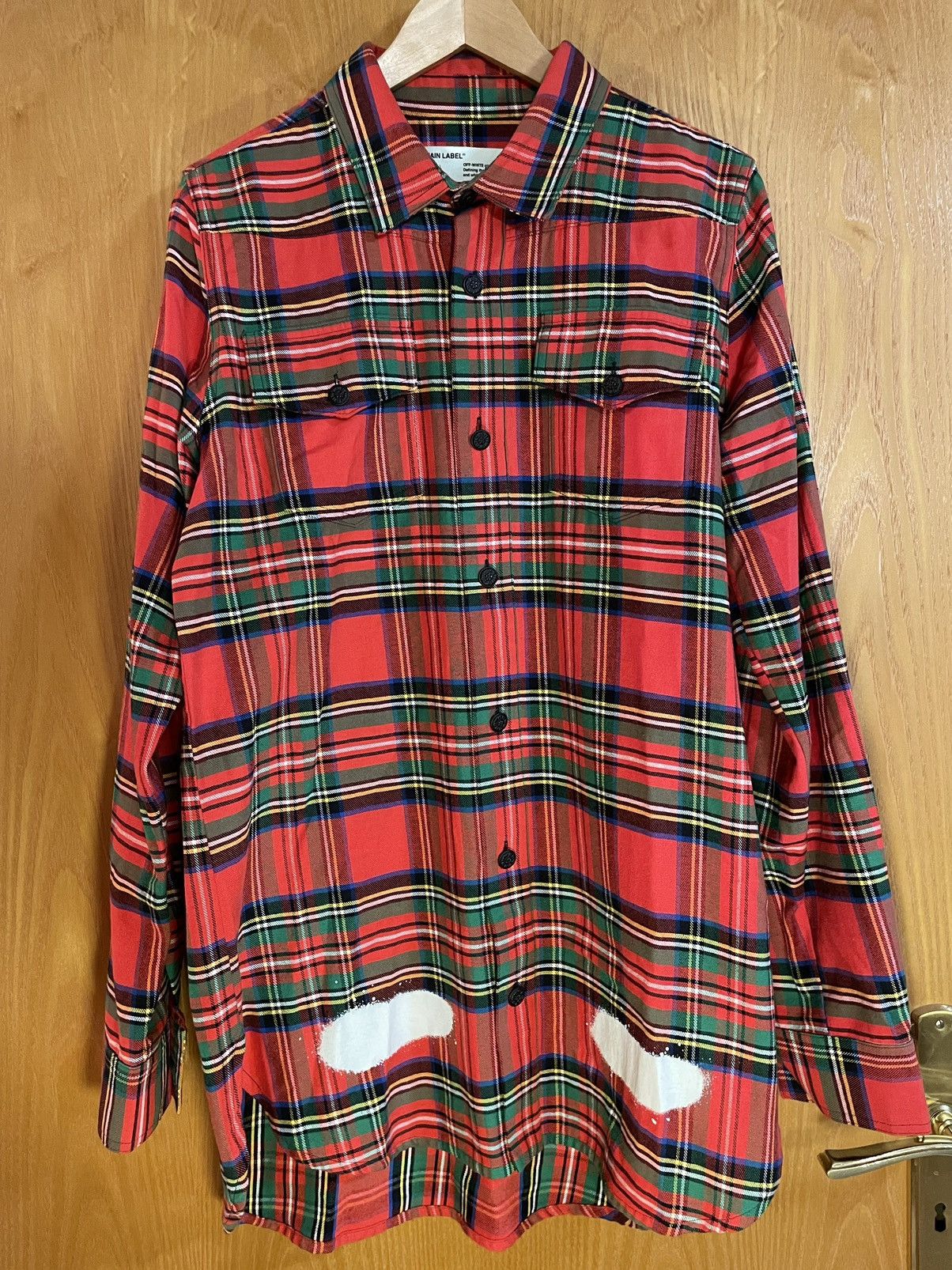 Off-White Off-White Spray Paint Flannel Shirt Size US XS / EU 42 / 0 - 2 Thumbnail