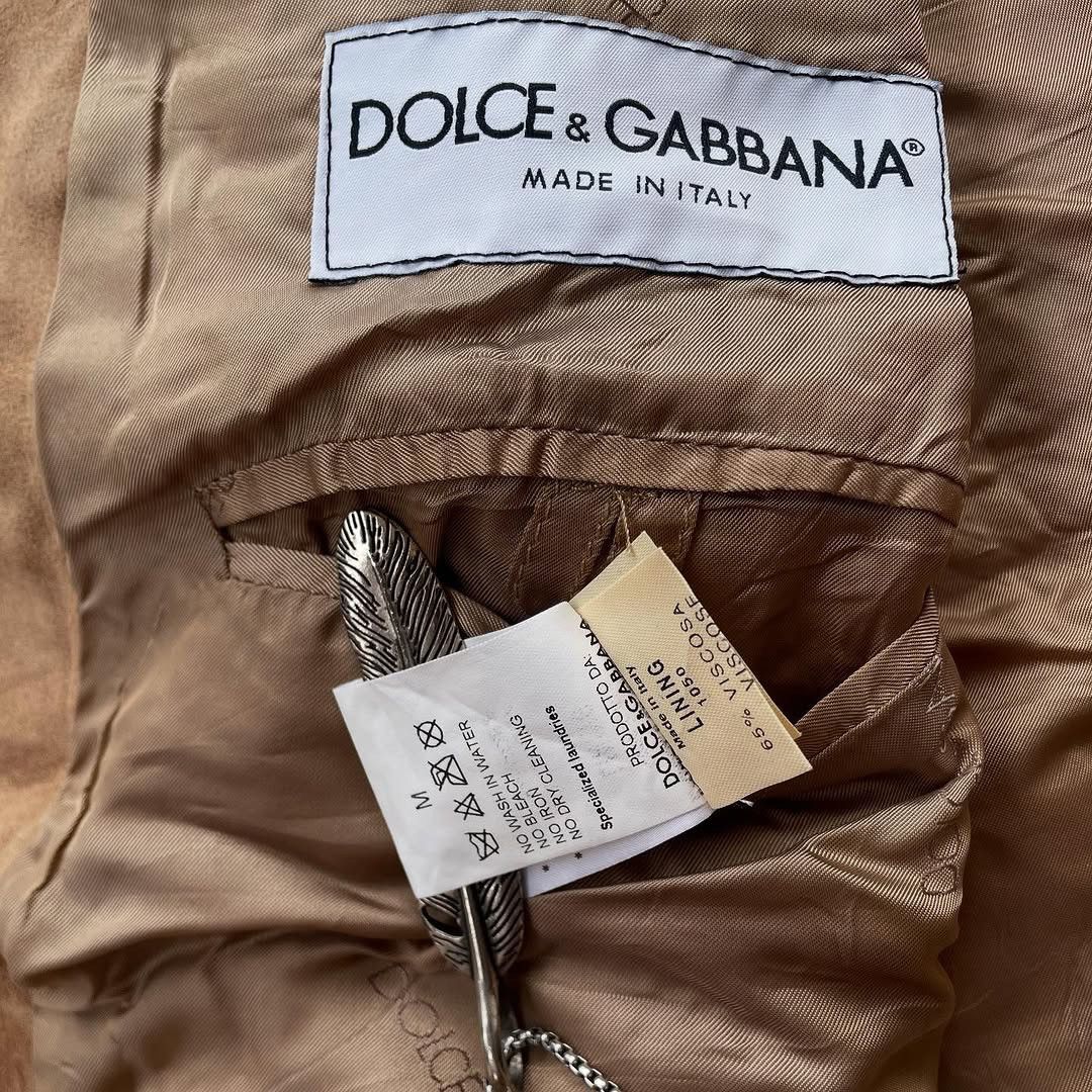 Dolce & Gabbana ⚡️QUICKSALE⚡️00’s Archive Dolce & Gabbana Camel Suede Jacket Size US M / EU 48-50 / 2 - 10 Thumbnail