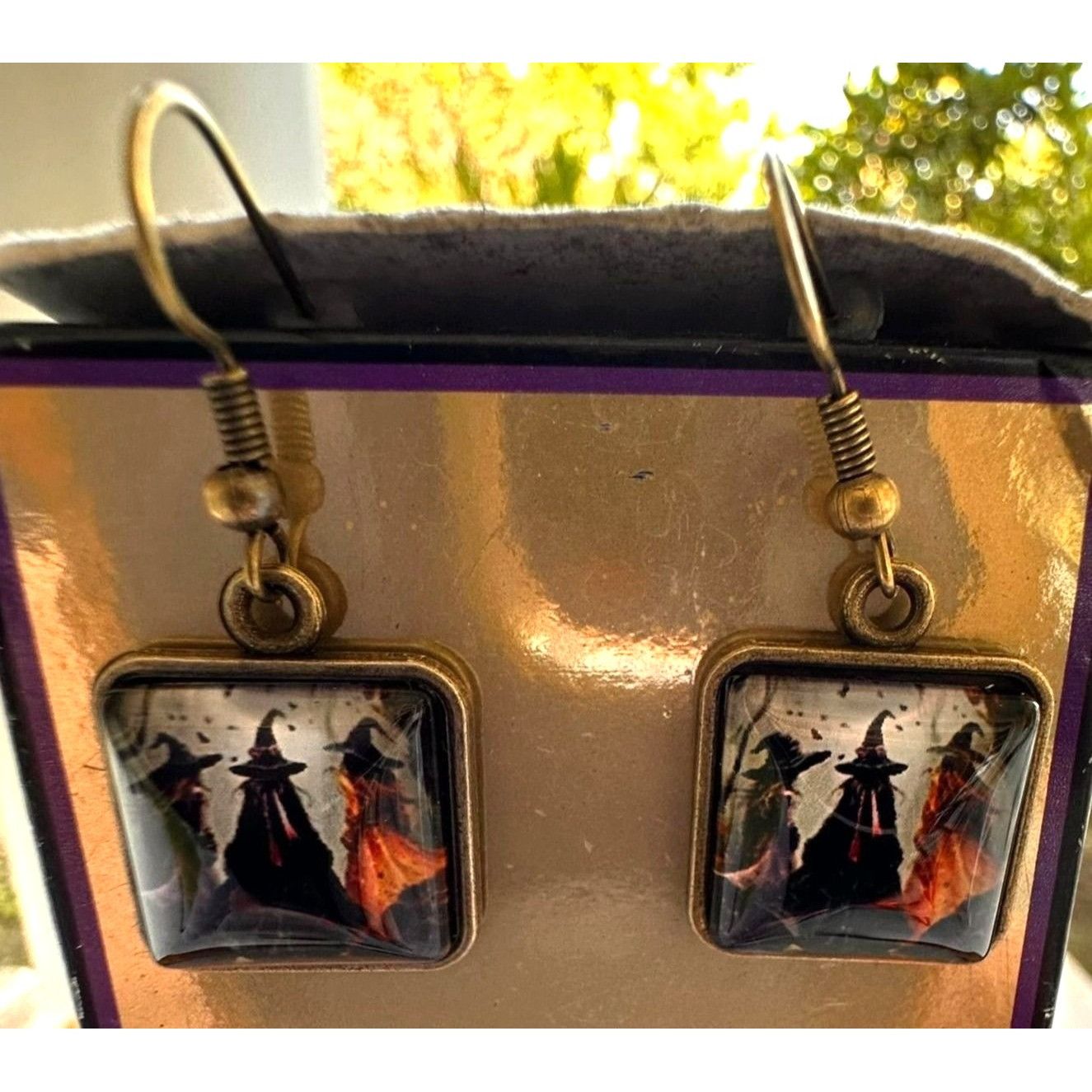 Handmade Macbeth Three Witches Earrings Halloween Supernatural Power Size ONE SIZE - 2 Thumbnail