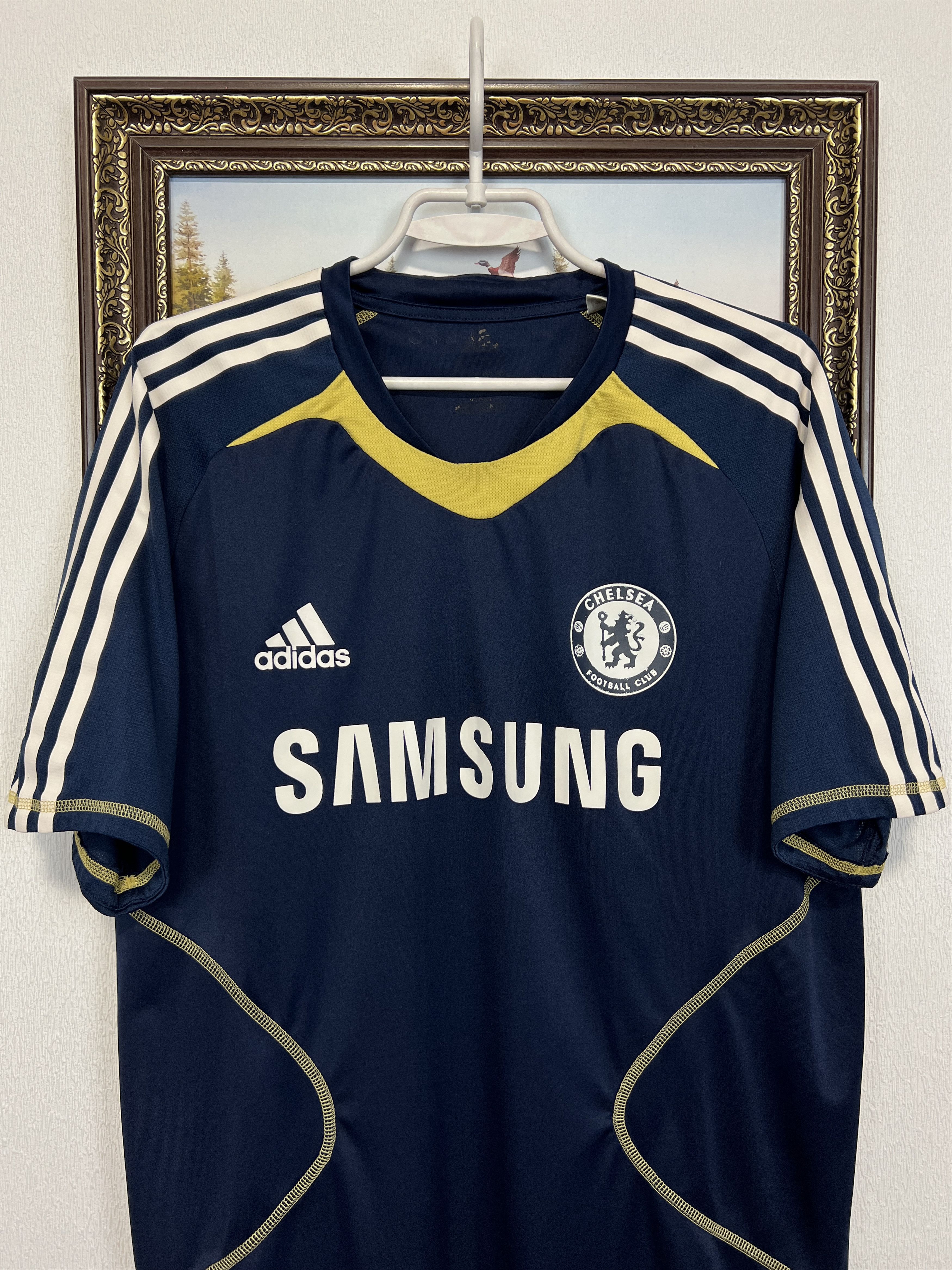 Adidas Vintage Chelsea Football Player Issue Train Shirt Jersey Size US XL / EU 56 / 4 - 2 Thumbnail