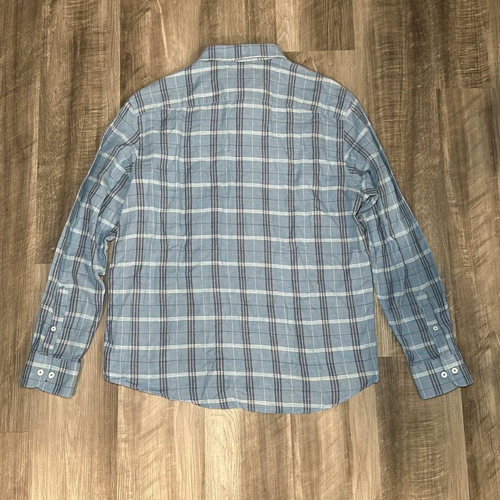 UNTUCKit UntuckIt Garzon Slim Fit Linen Blend Long Sleeve - 2XL Size US XXL / EU 58 / 5 - 3 Thumbnail