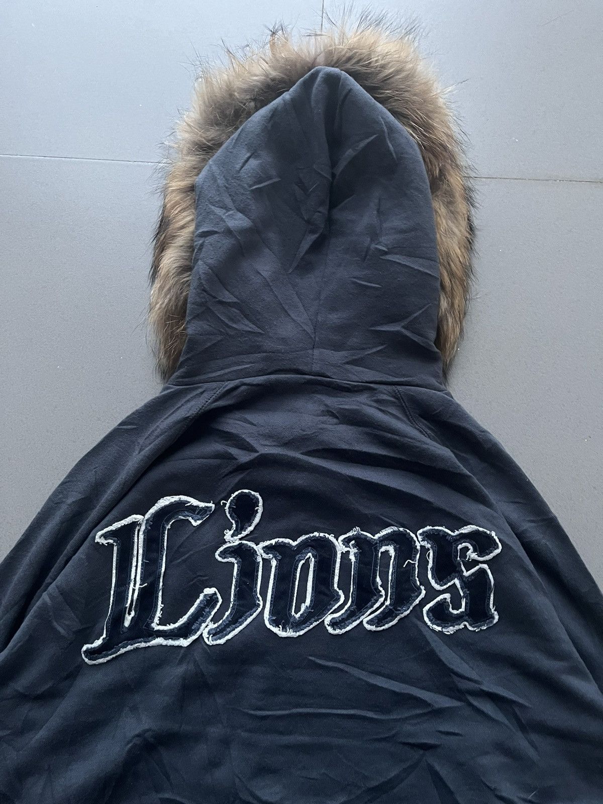 If Six Was Nine × Japanese Brand × Le Grande Bleu (L.G.B.) Japanese~Lions Fur Zip Hoodie Gothic Ifsixwasnine Lgb Style Size US M / EU 48-50 / 2 - 4 Thumbnail