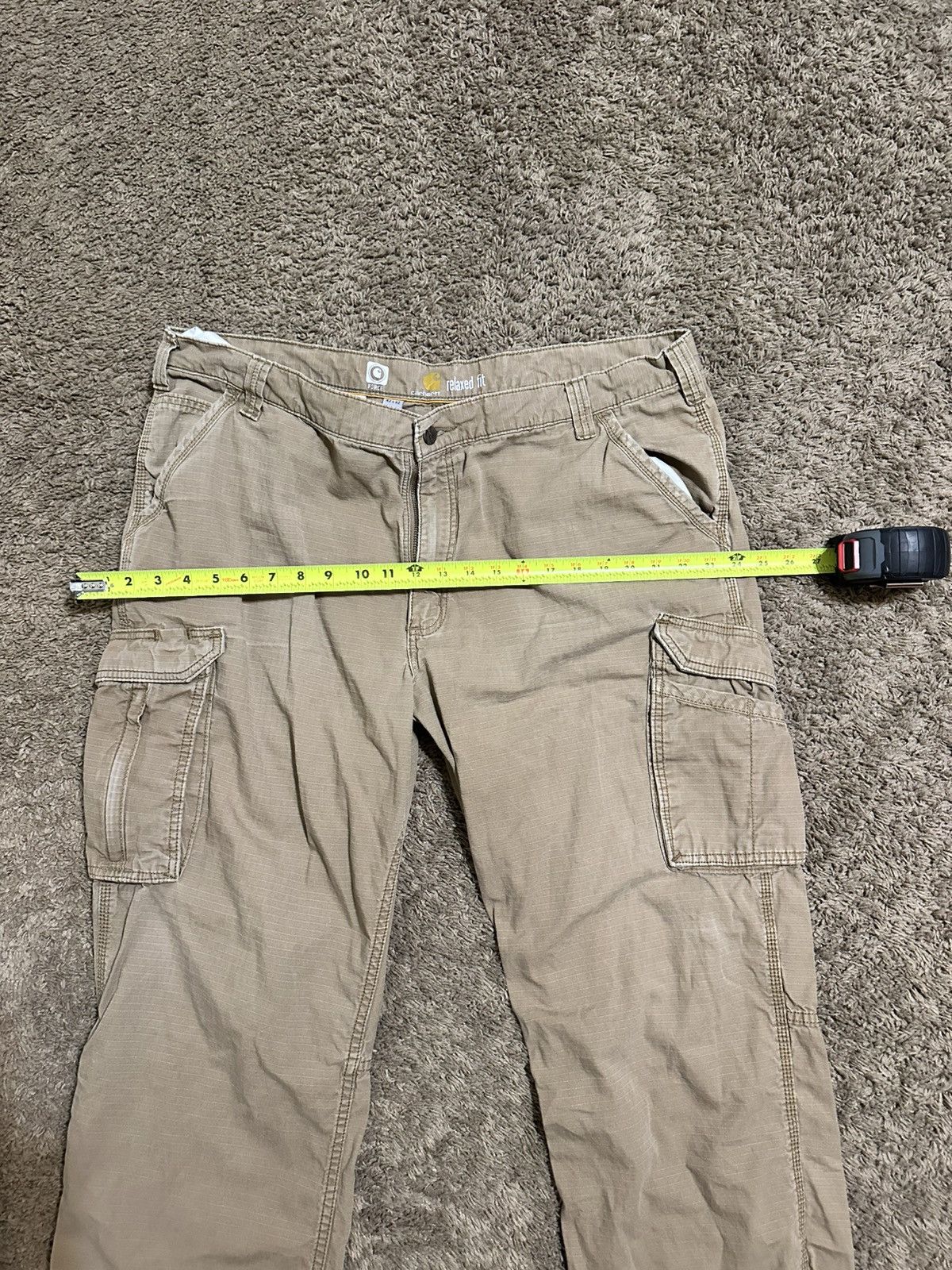 Carhartt Vintage Carhartt Cargo “big tan” pants 00s size 42x32 Size US 42 / EU 58 - 4 Thumbnail