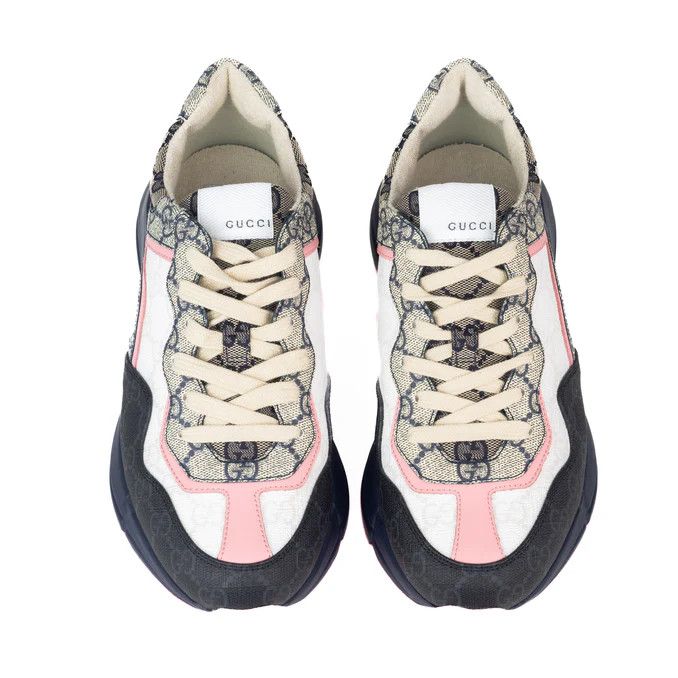 Gucci o1s1wg110425 Women's GG Rhyton Sneakers in Multicolor Size US 4.5 / IT 34.5 - 3 Thumbnail