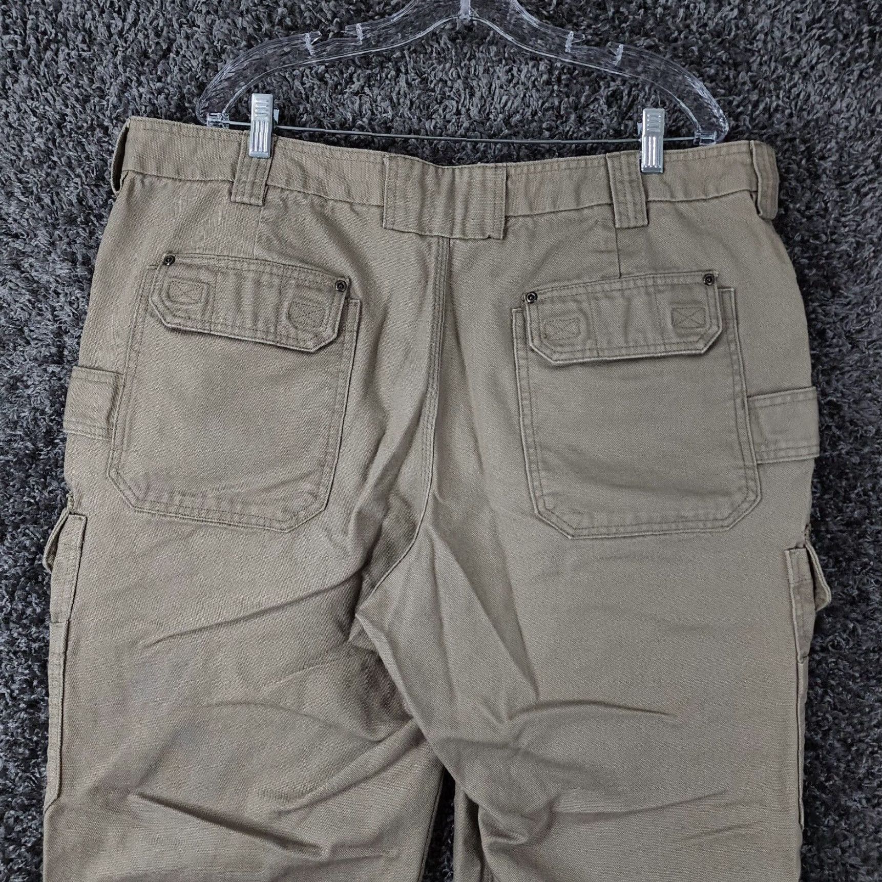 Vintage Duluth Trading Co. Mens Heavy Duty Canvas Cargo Pants Beige Size 40x32 Size US 40 / EU 56 - 7 Thumbnail