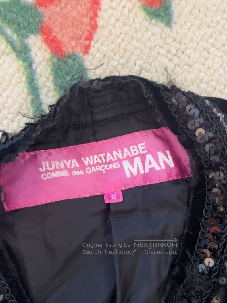 Junya Watanabe Junya Watanabe Black Velvet Quilted Thin Jacket Size S / US 4 / IT 40 - 2 Thumbnail