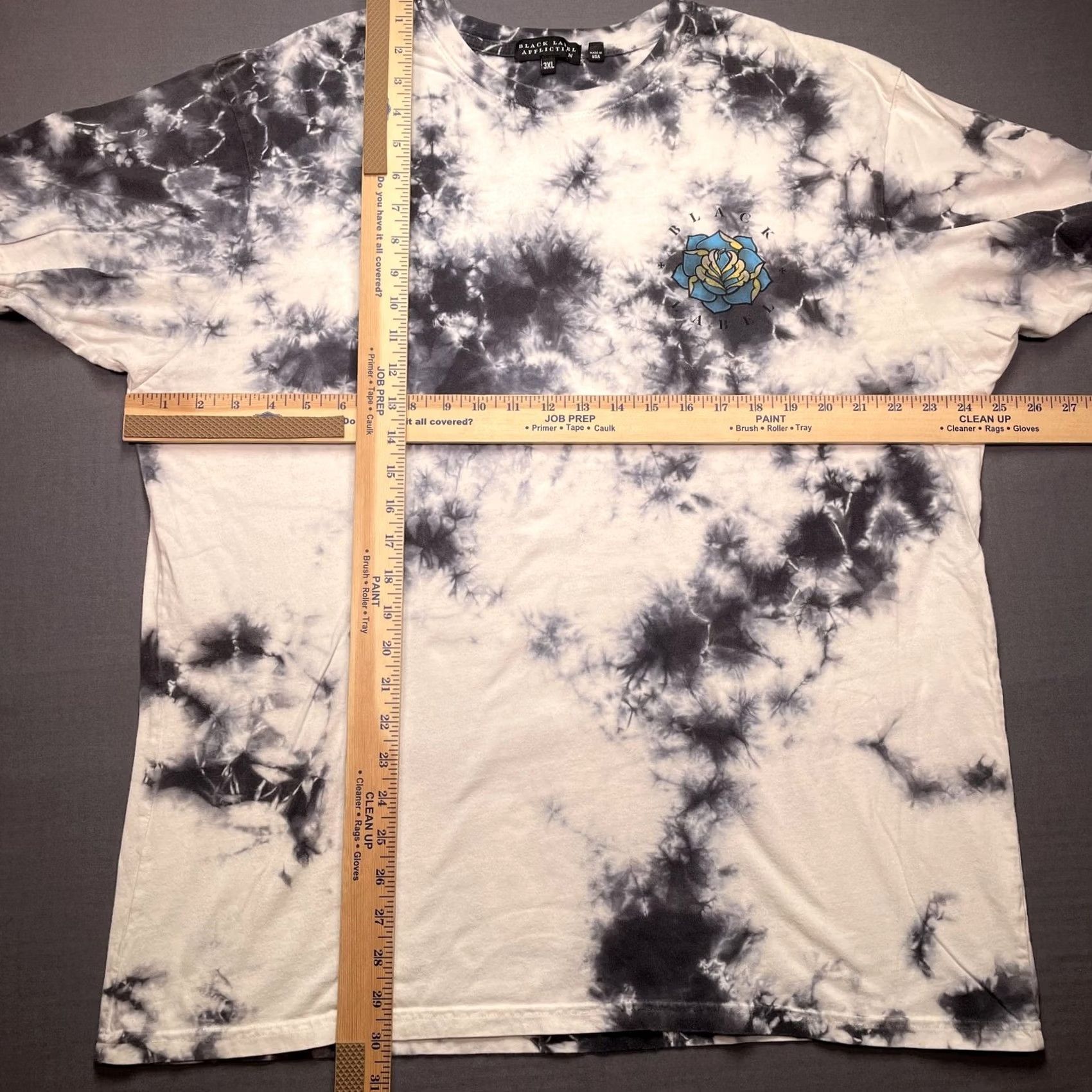 Affliction Black Label Affliction Shirt Mens 3XL Black White Tie Dye Tiger Graphic Tee Size US XXL / EU 58 / 5 - 5 Thumbnail