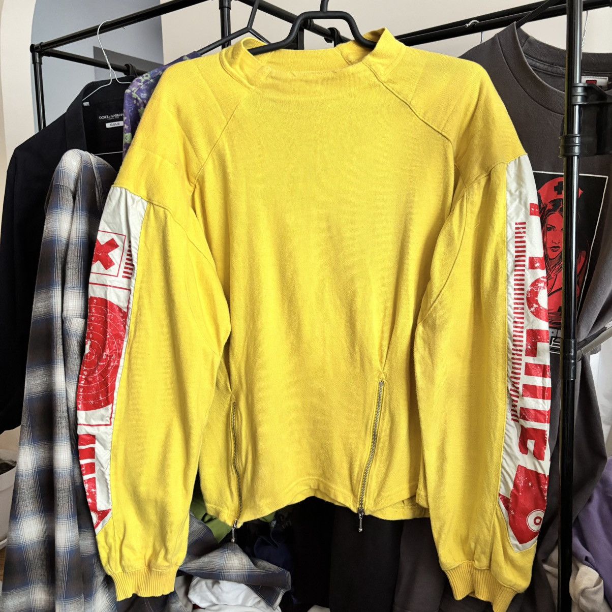Vintage Vintage Archive Rare Fit Sweatshirt w/ Graphic Sleeves Size US M / EU 48-50 / 2 - 1 Thumbnail
