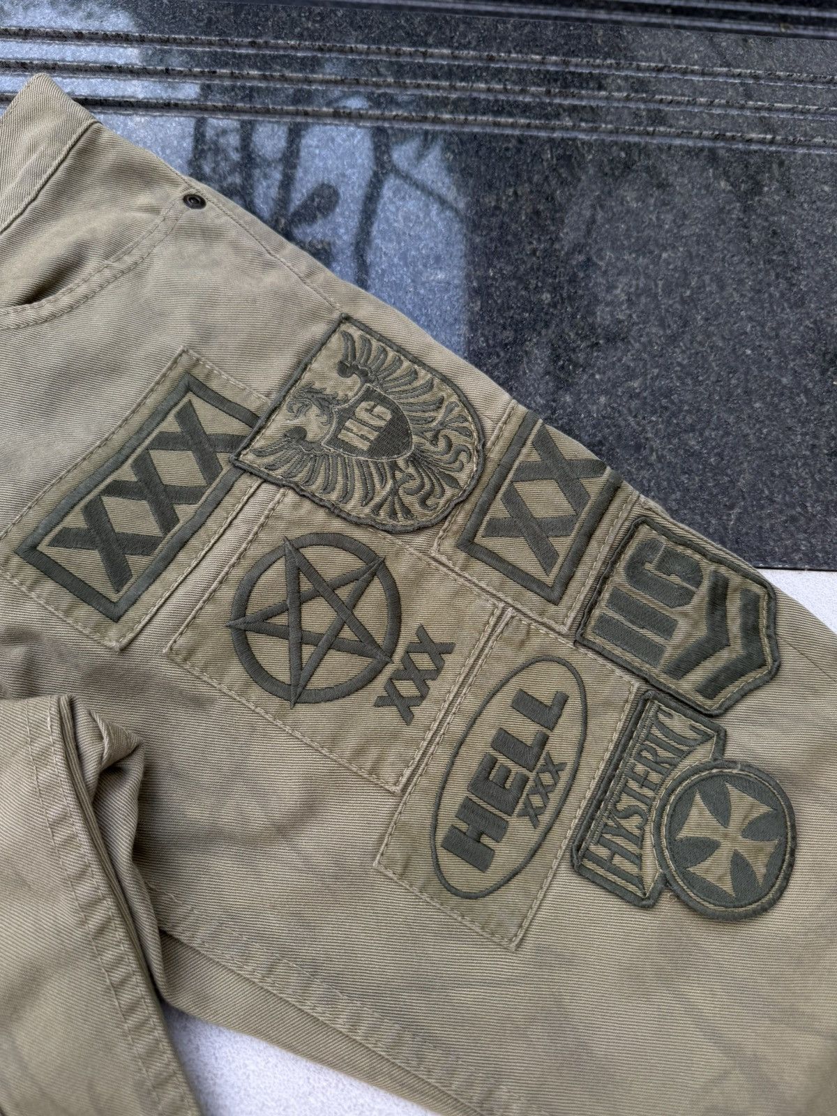 Hysteric Glamour 90’s HYSTERIC GLAMOUR HELL STAR MULTI LOGO Y2K CASUAL PANTS Size US 30 / EU 46 - 7 Thumbnail