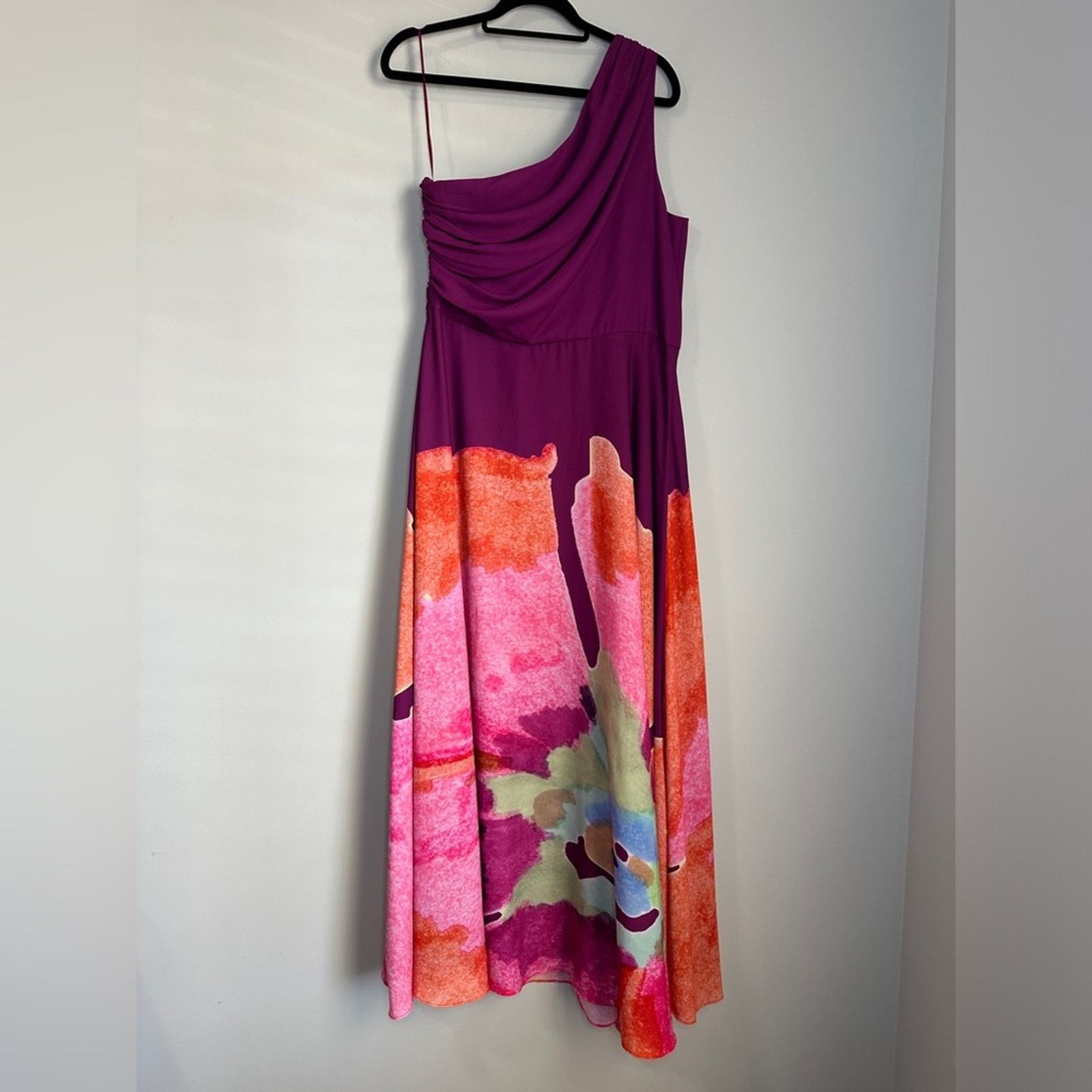Amur AMUR ATLAS ONE SHOULDER GOWN Dress size 16 Size XXL / US 16-18 / IT 52-54 - 7 Thumbnail