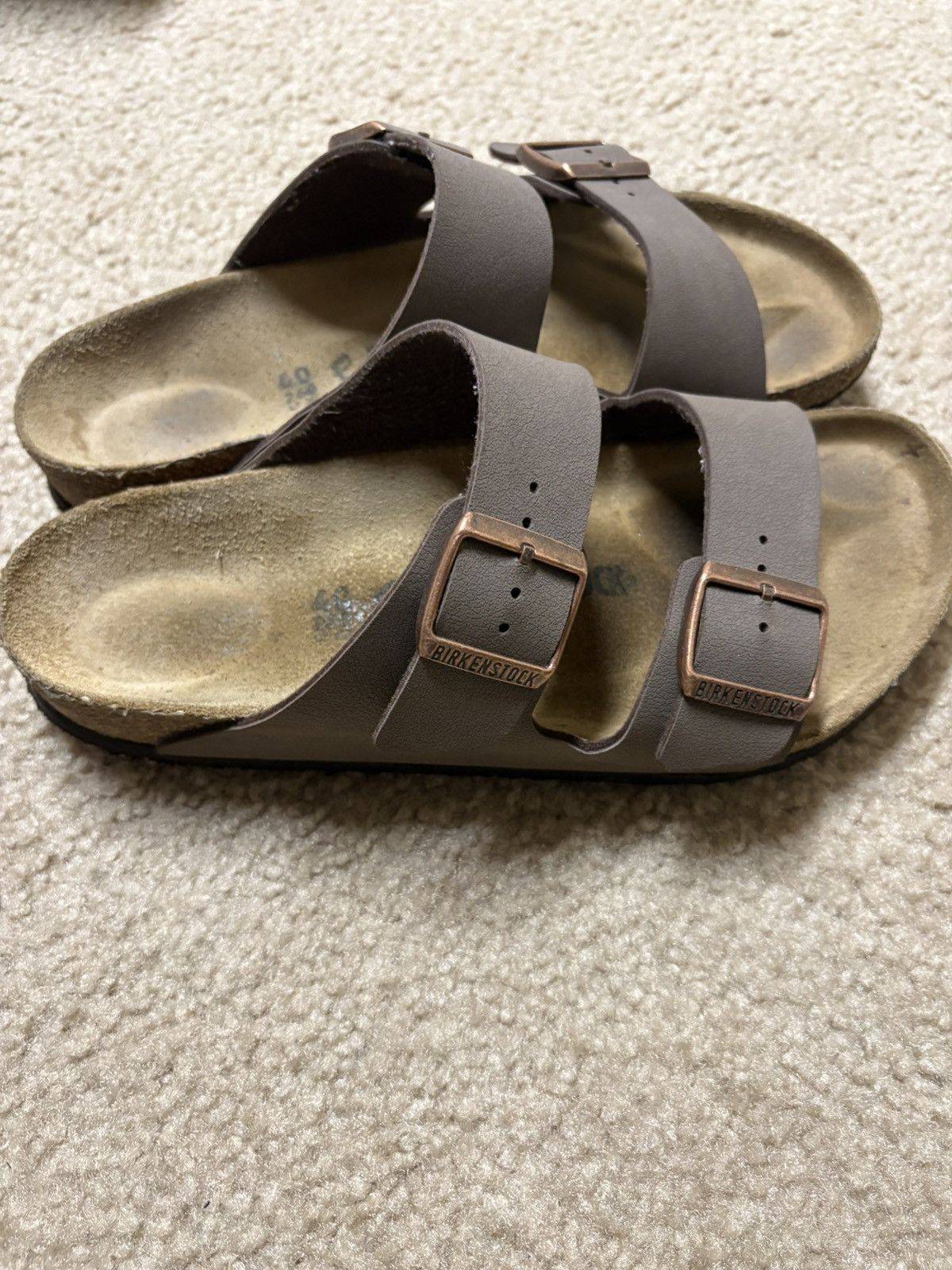 Birkenstock × Vintage Birkenstock Arizona Taupe Size 40 Size US 7 / EU 40 - 2 Thumbnail
