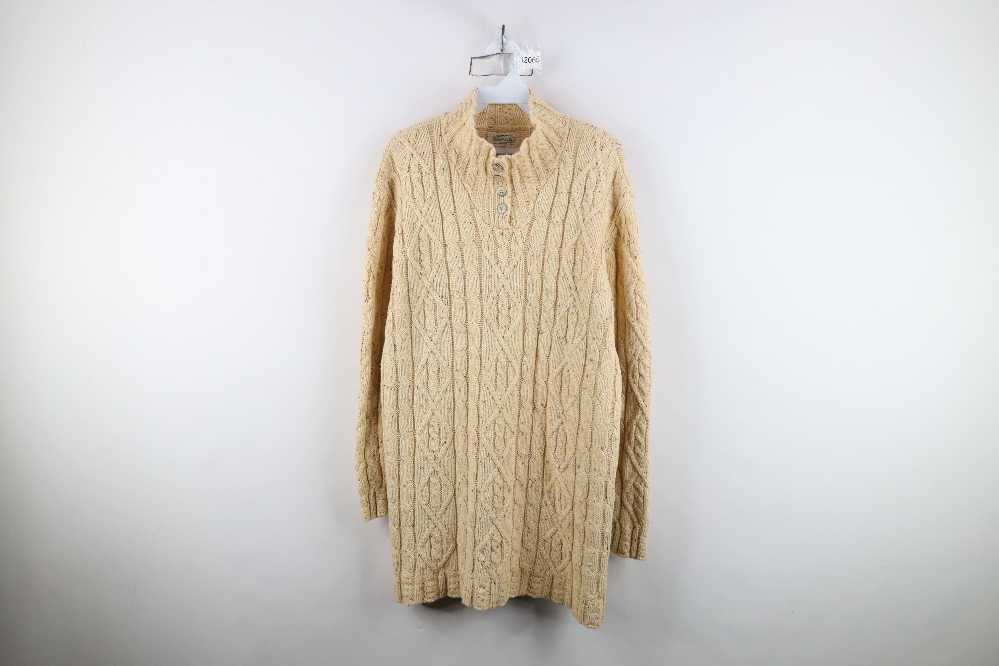 Vintage Vintage 90s Streetwear Chunky Fisherman Cable Knit Sweater Size L / US 10 / IT 46 - 1 Thumbnail