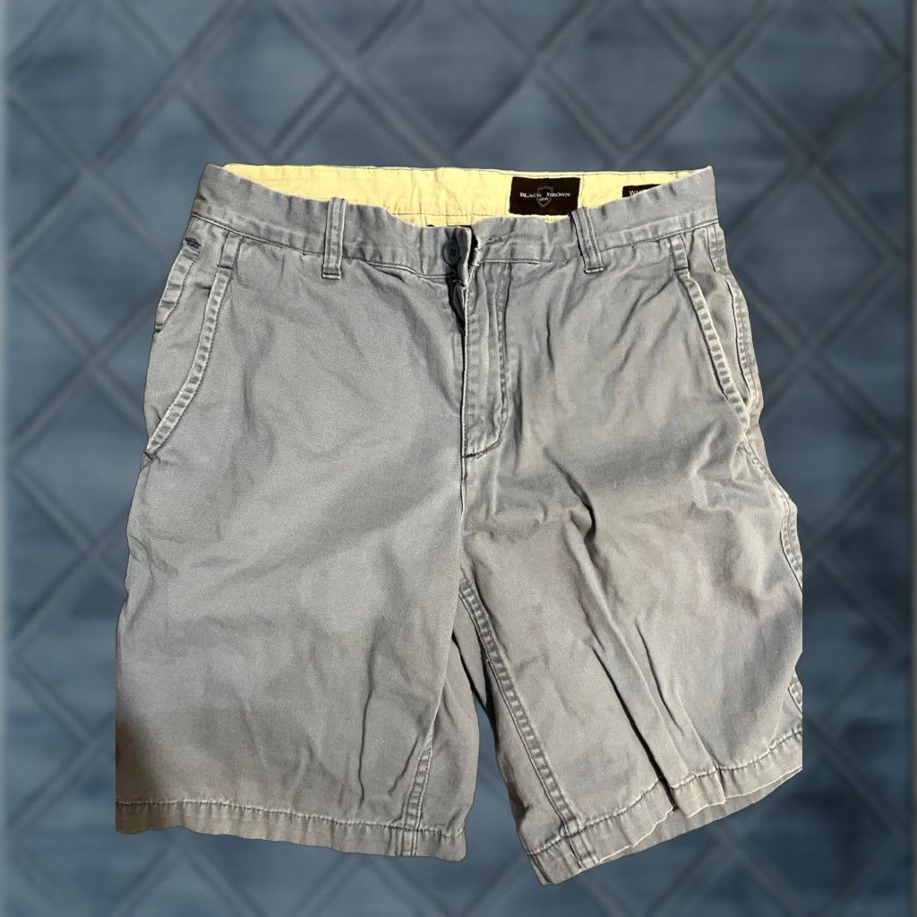 Vintage VINTAGE Black Brown 1826 Classic Fit Shorts Cotton 9" Inseam 32 Blue Men Chino Pocket Belt Loops Size US 32 / EU 48 - 1 Thumbnail